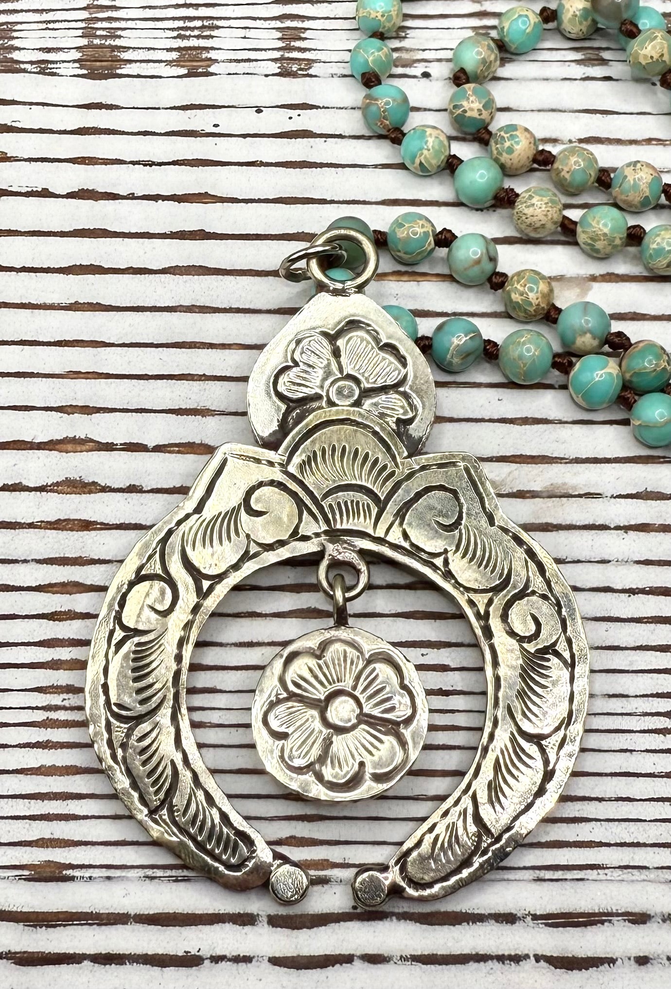 Turquoise Horseshoe Necklace