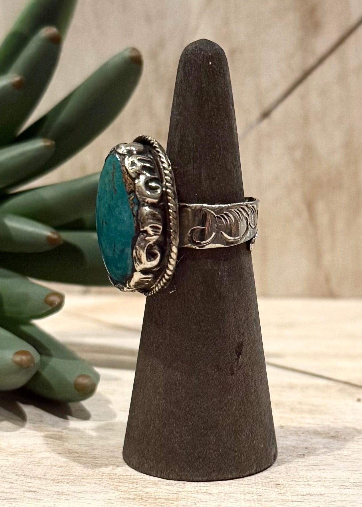 Gold Infused Turquoise Ring