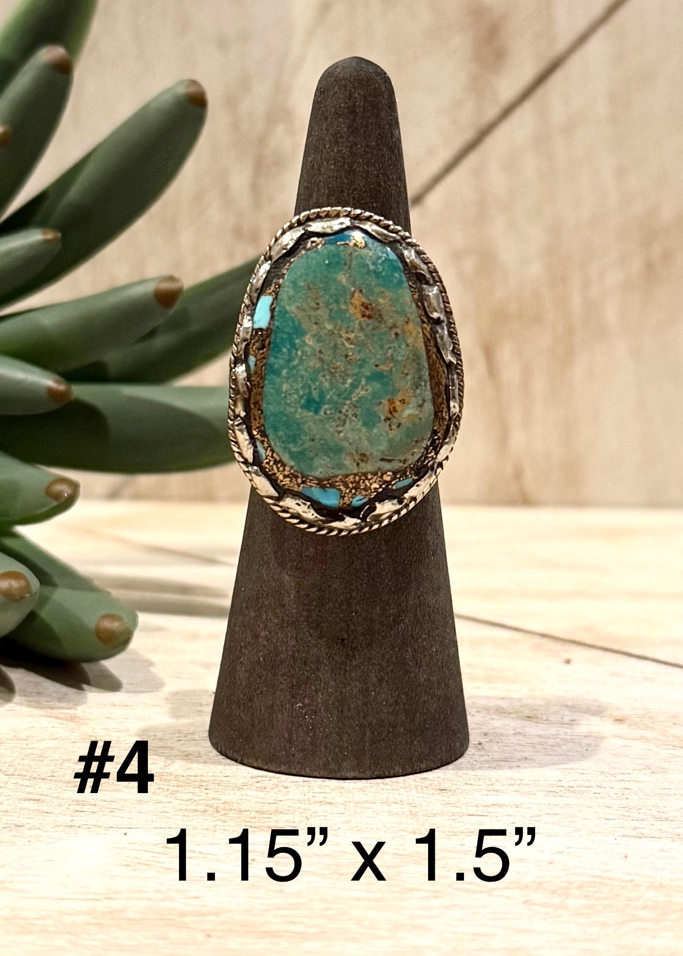 Gold Infused Turquoise Ring