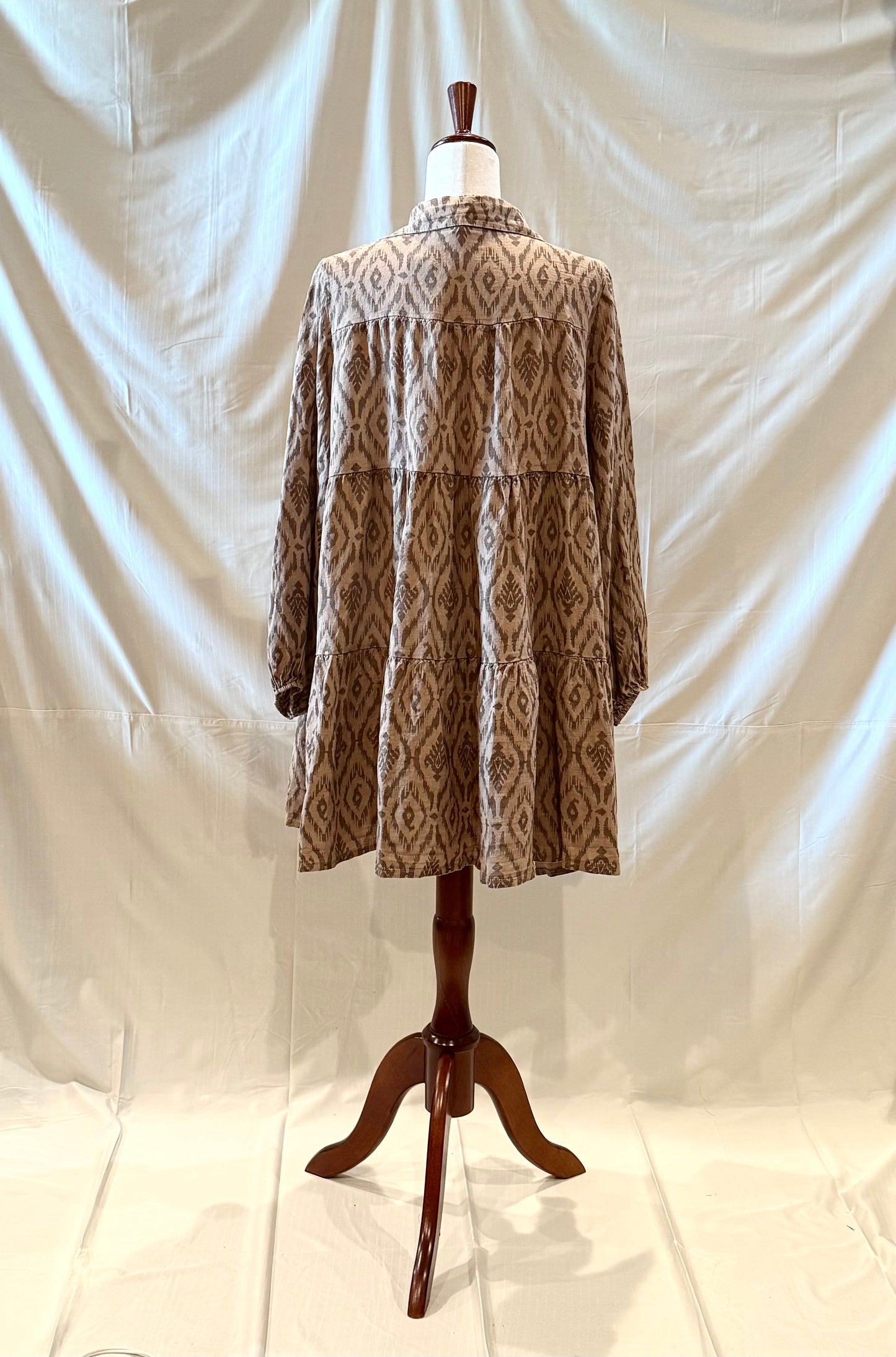 Linen Print Tunic dress