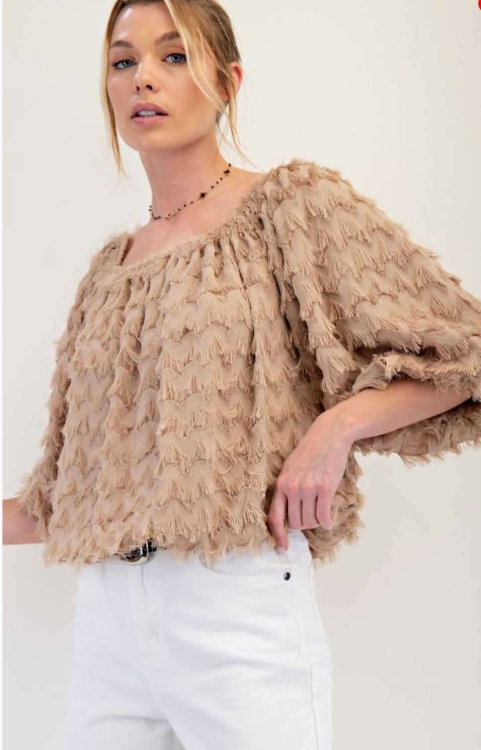 Mohair Chiffon Top