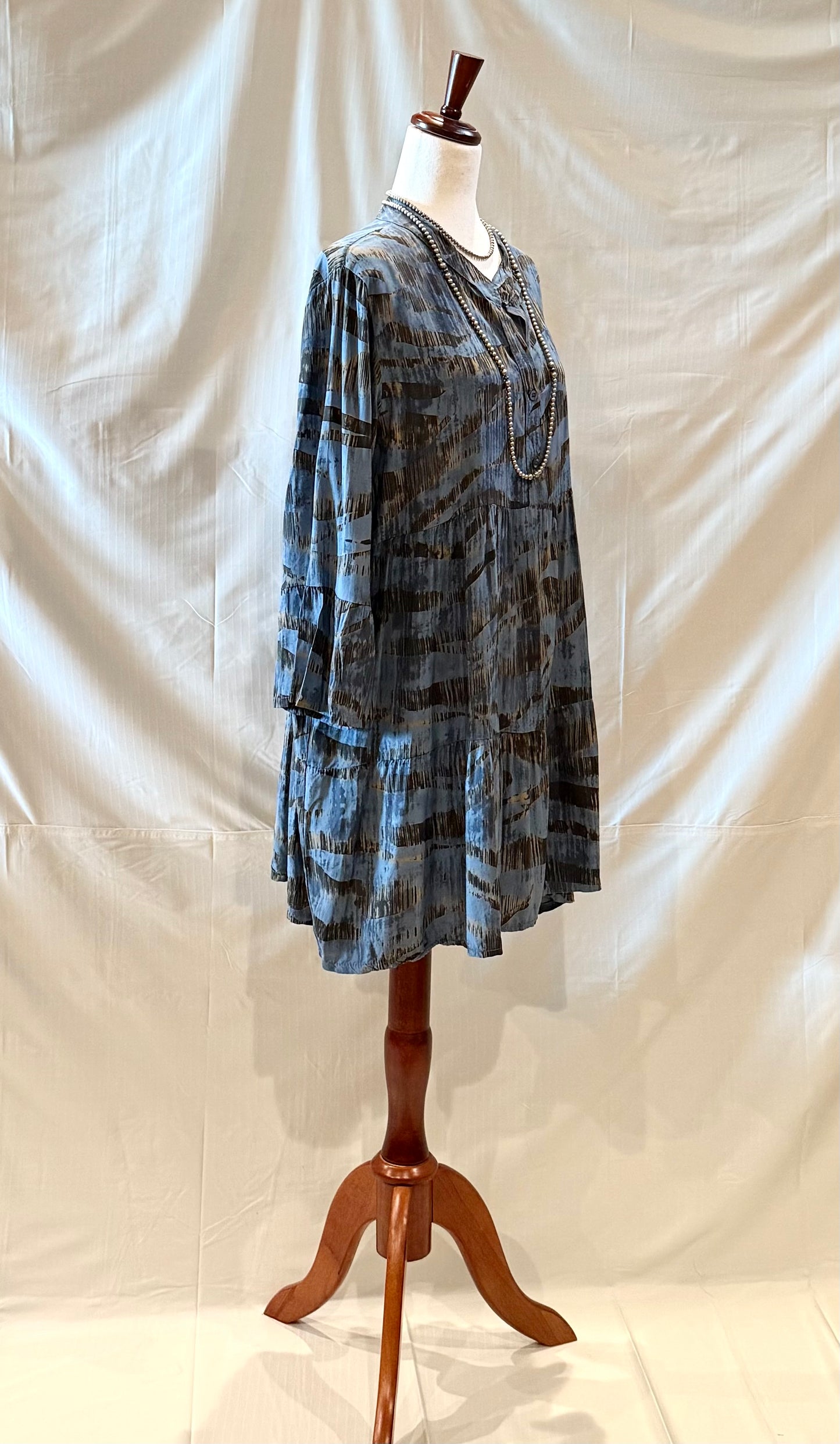 Abstract Print Tunic Dress 2 Colors