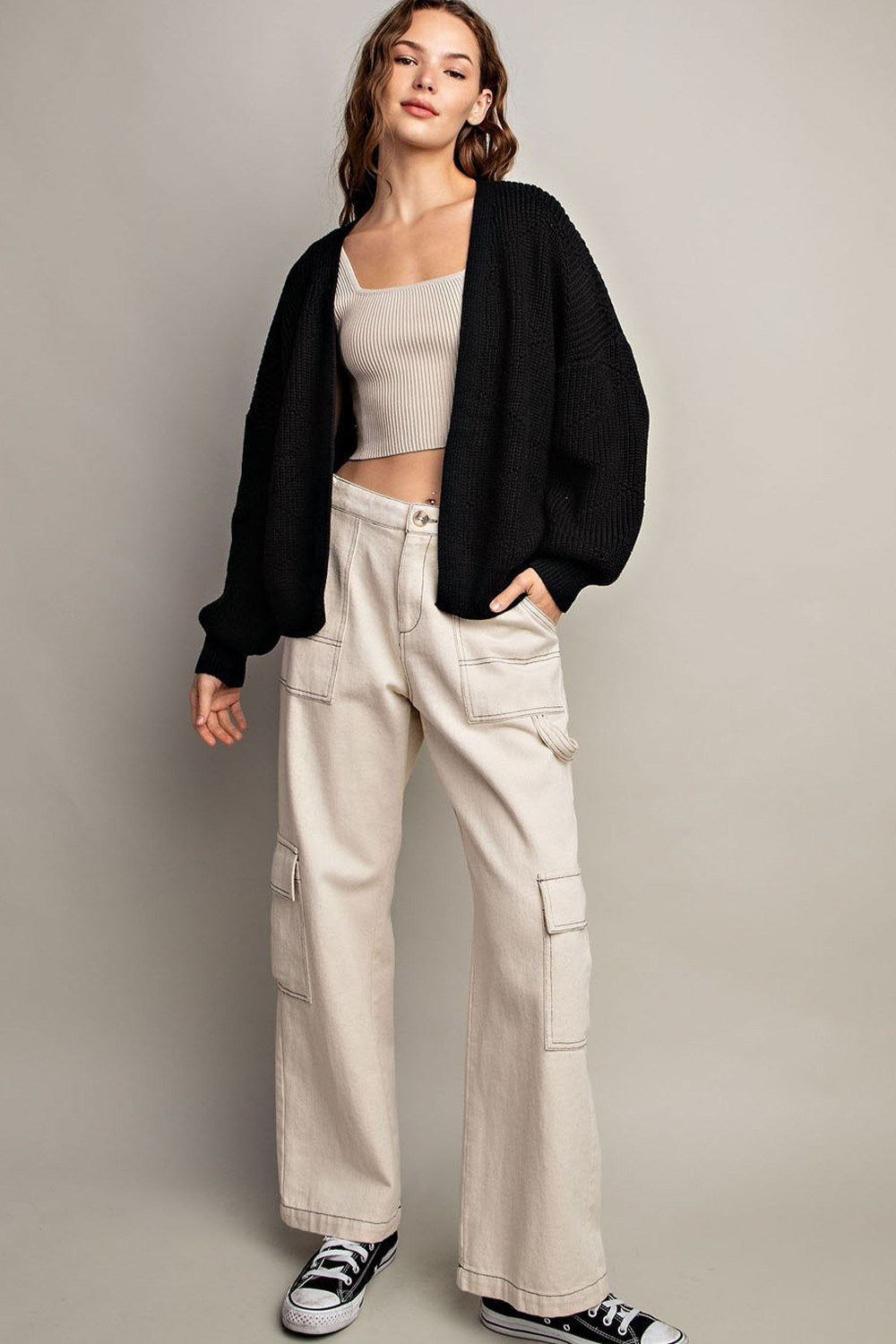 Puff Sleeve Cardigan