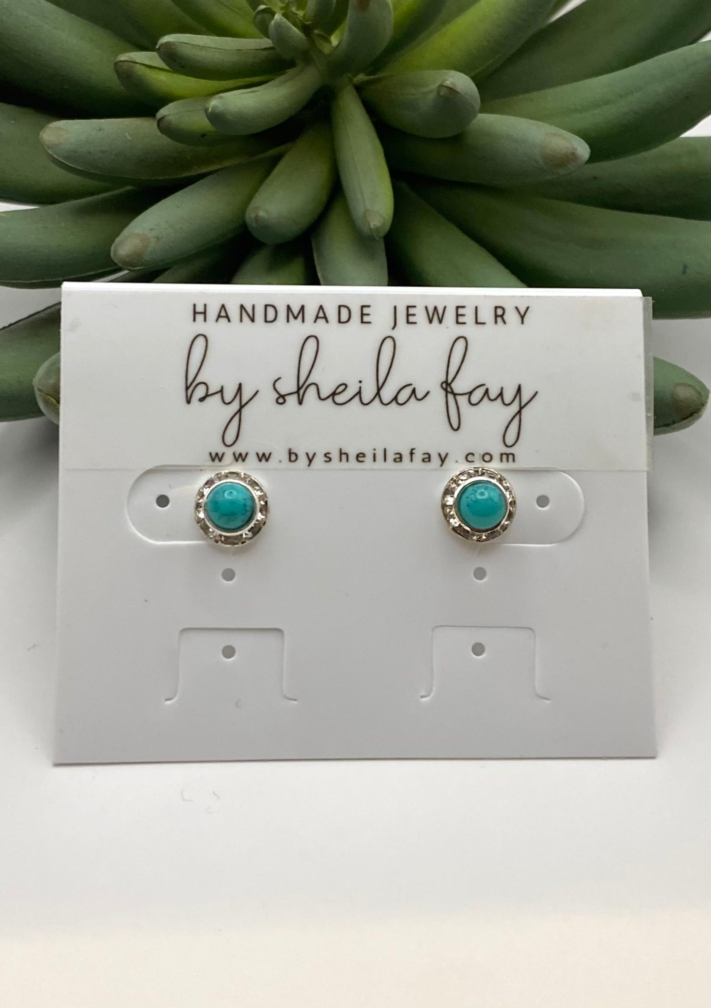 Swarovski Crystal & Turquoise Earrings