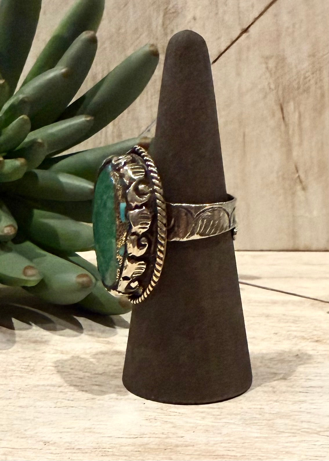Gold Infused Turquoise Ring