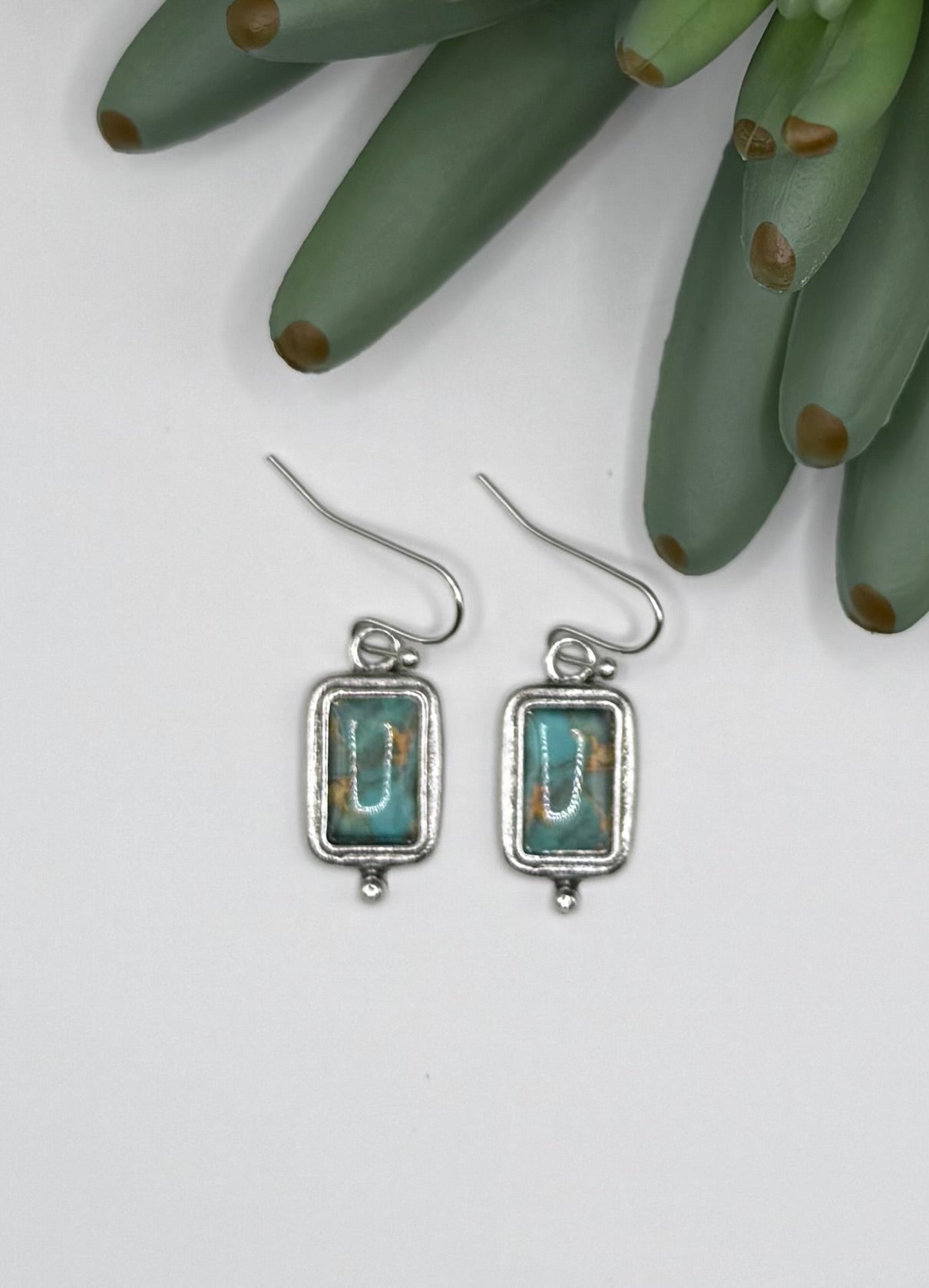 Risen & Silver Turquoise Earrings