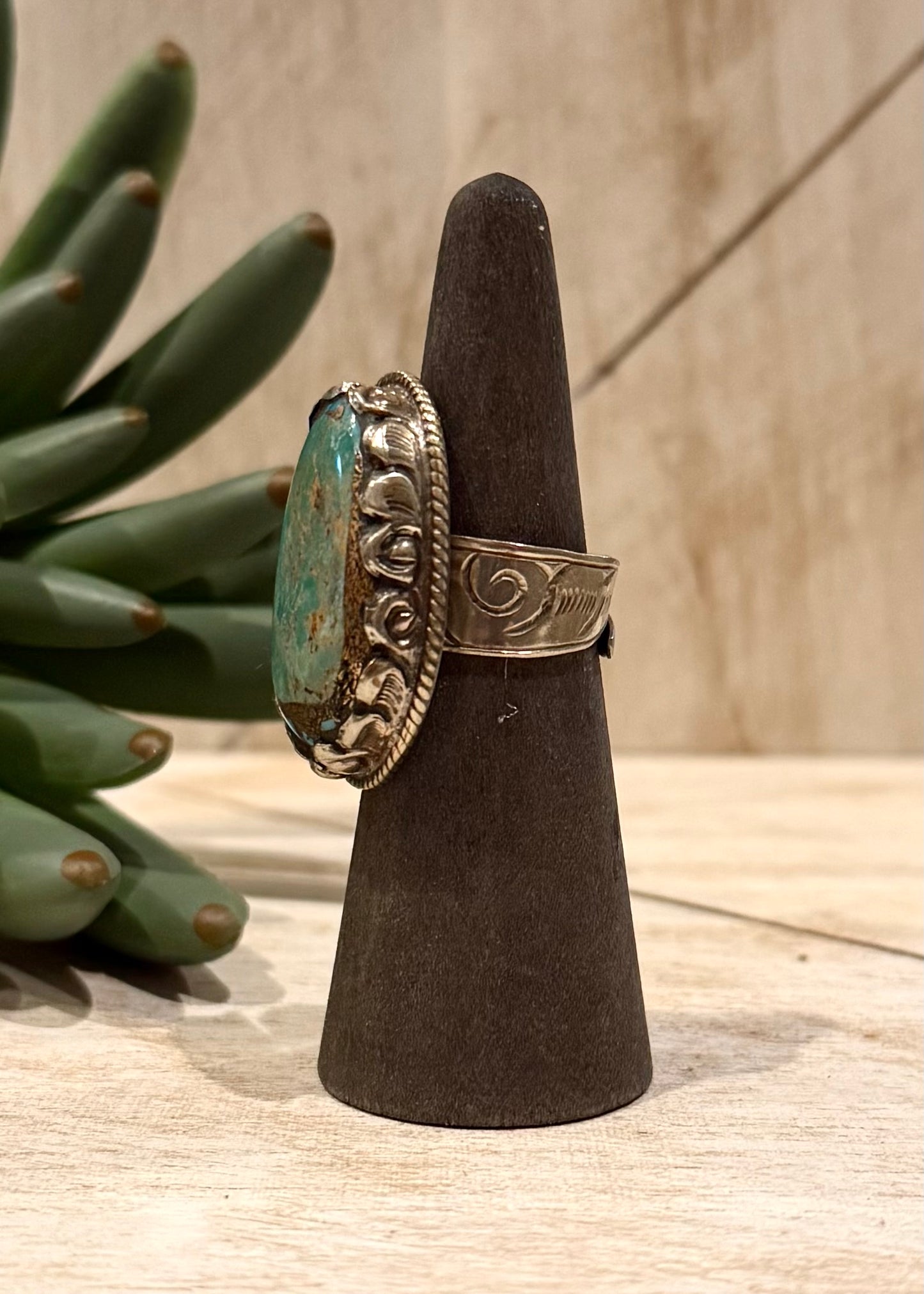 Gold Infused Turquoise Ring