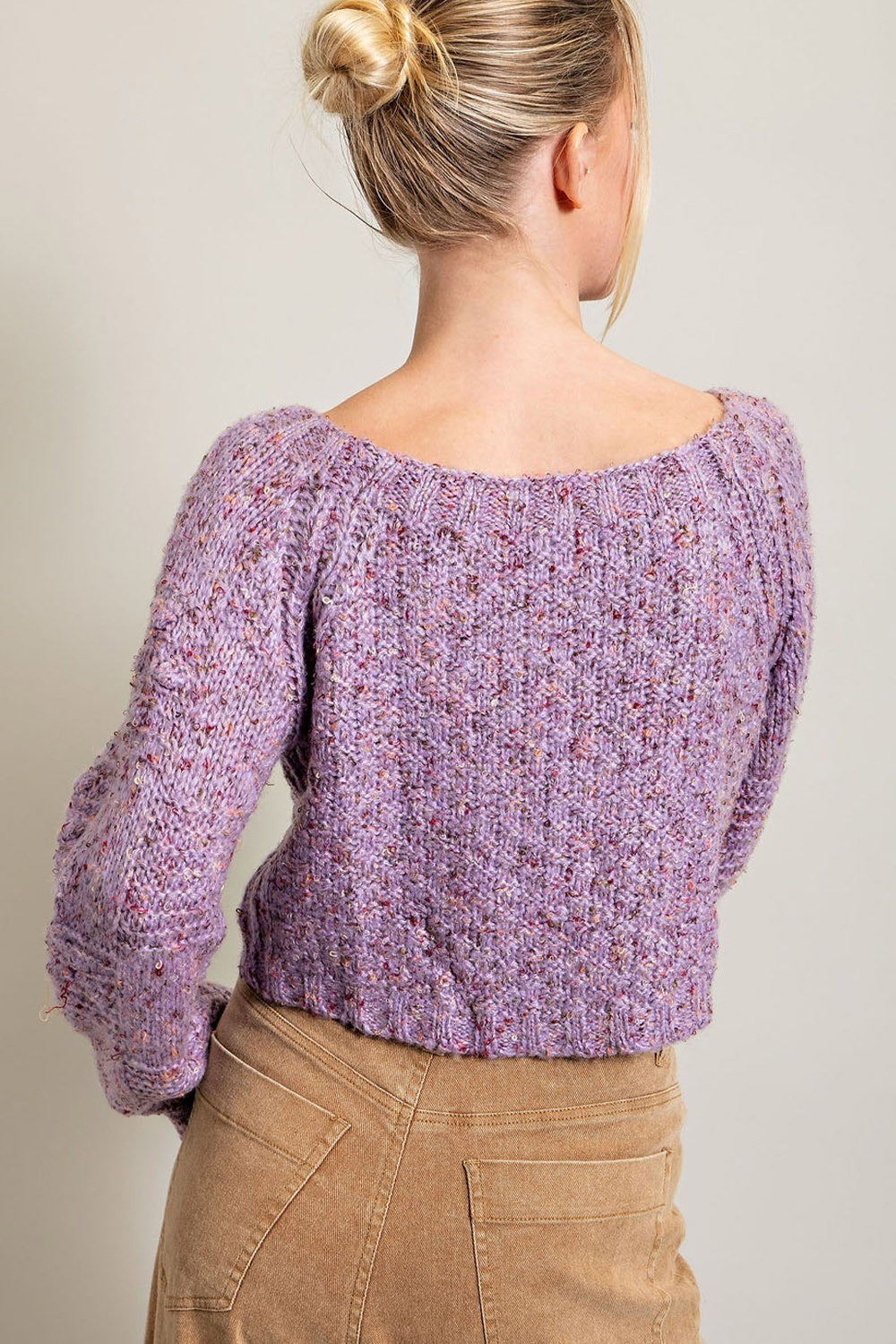 Cropped Knit Sweater