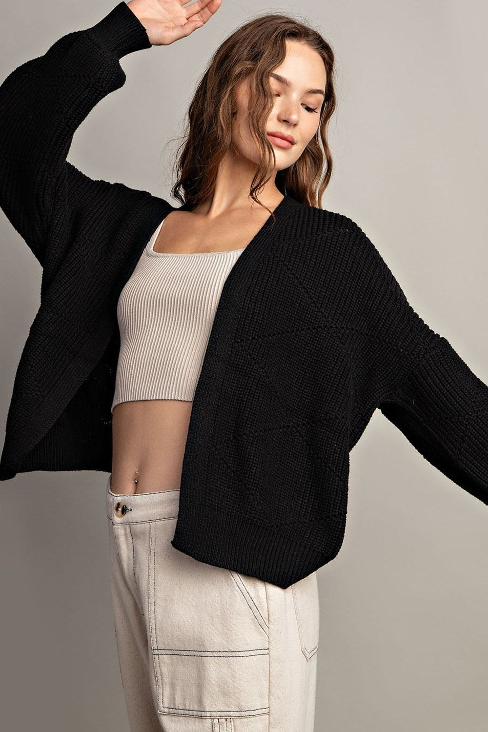 Puff Sleeve Cardigan