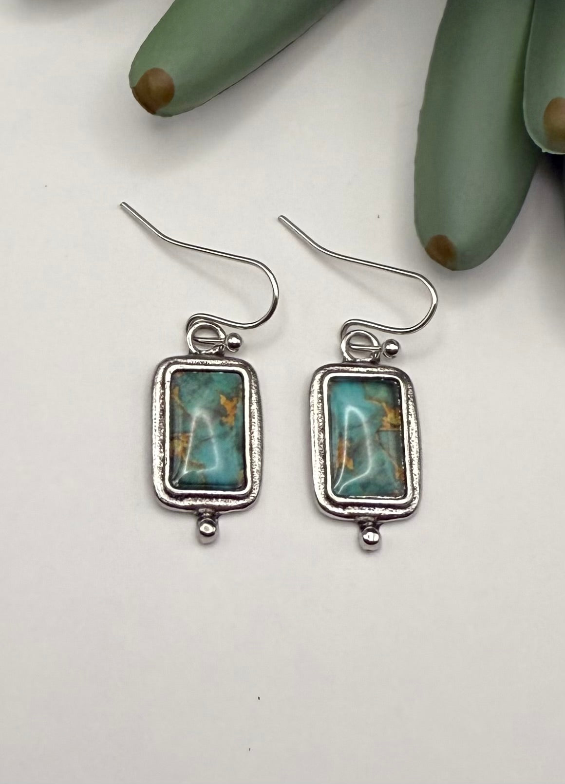 Risen & Silver Turquoise Earrings