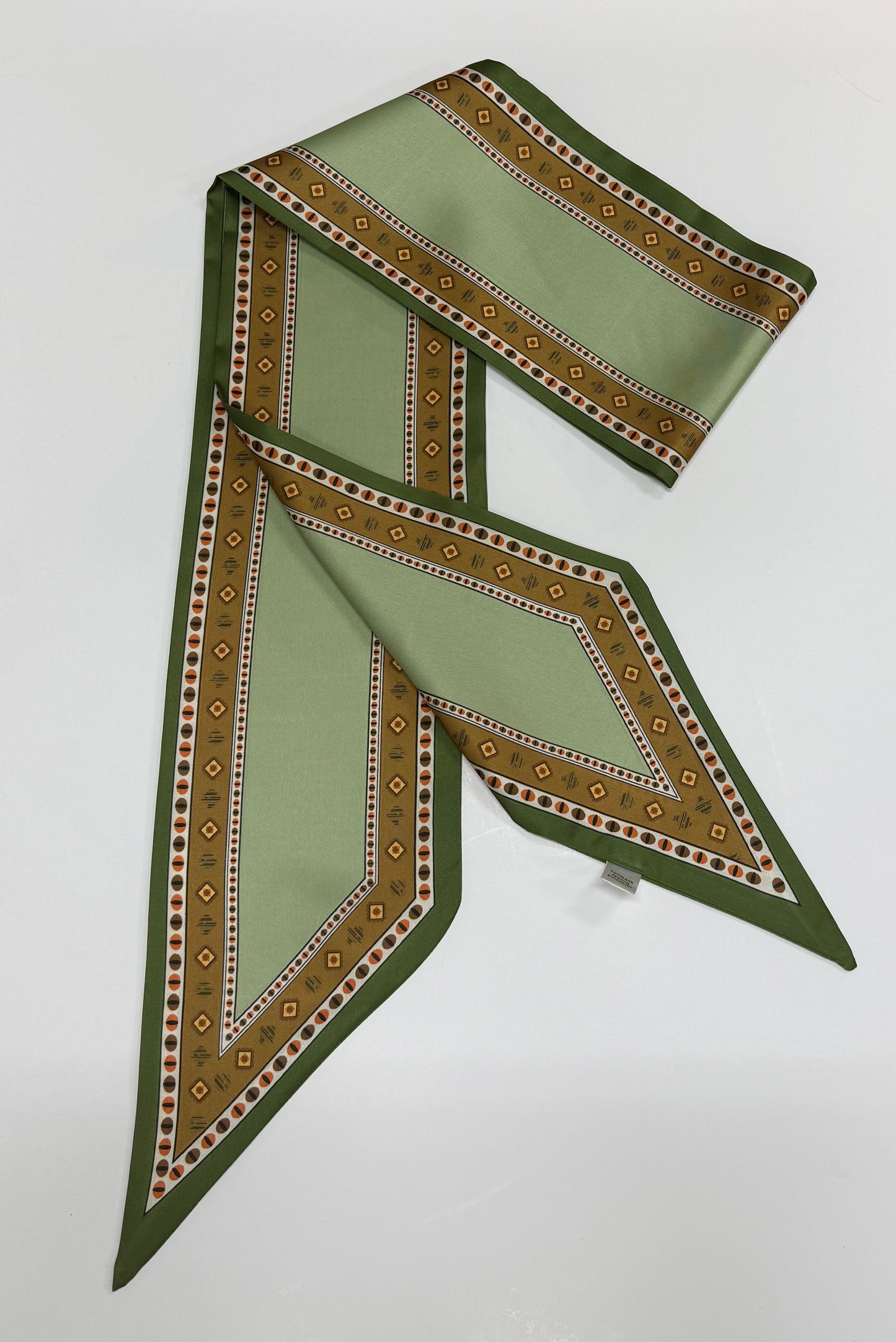 Green Western Print Scarf