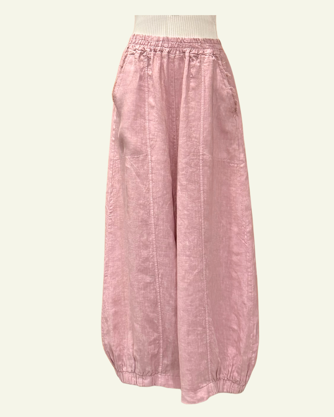 Loose-Fitting Linen Pant - 2 Colors