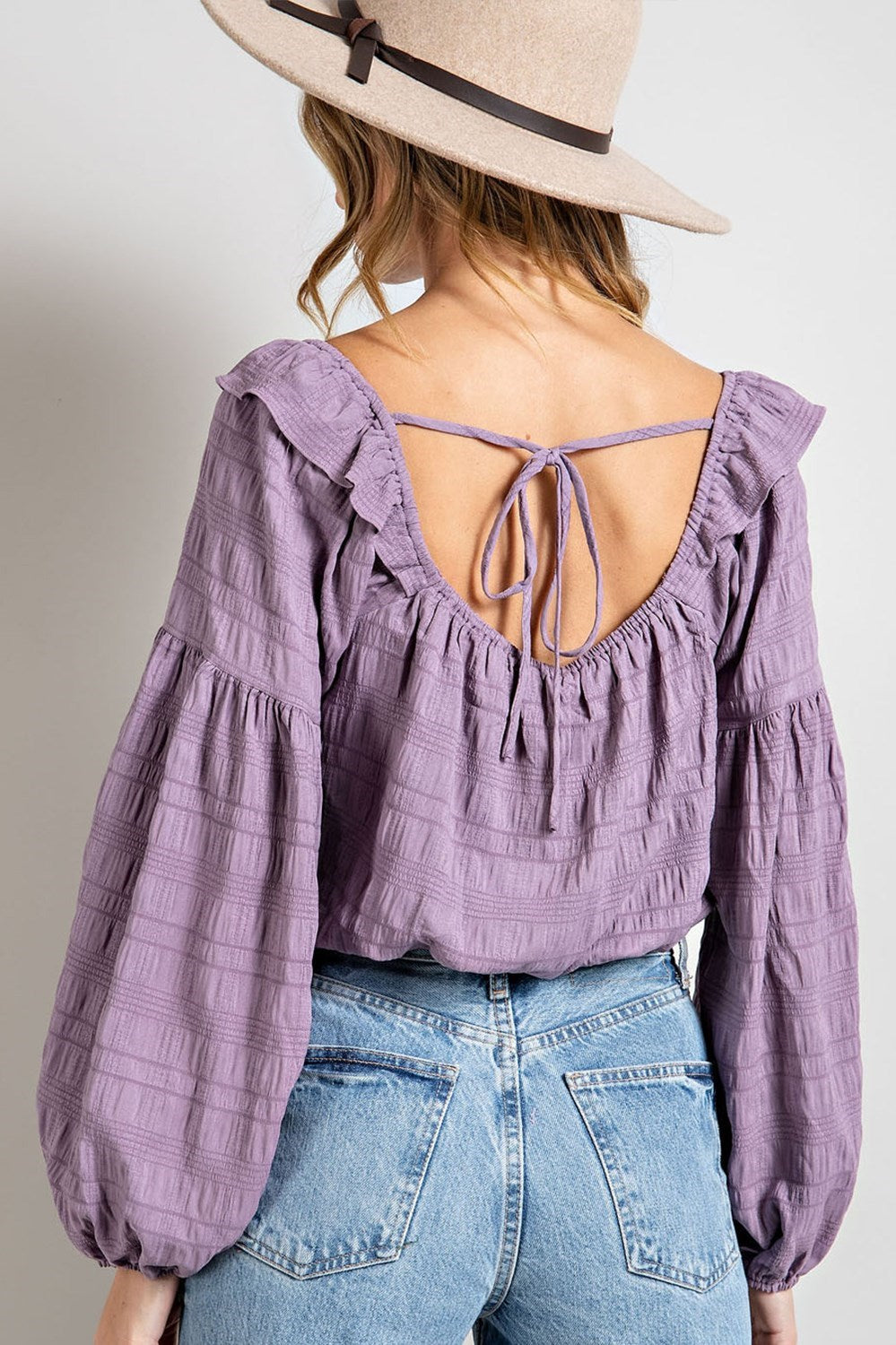 Ruffled Square Neck Crop Top