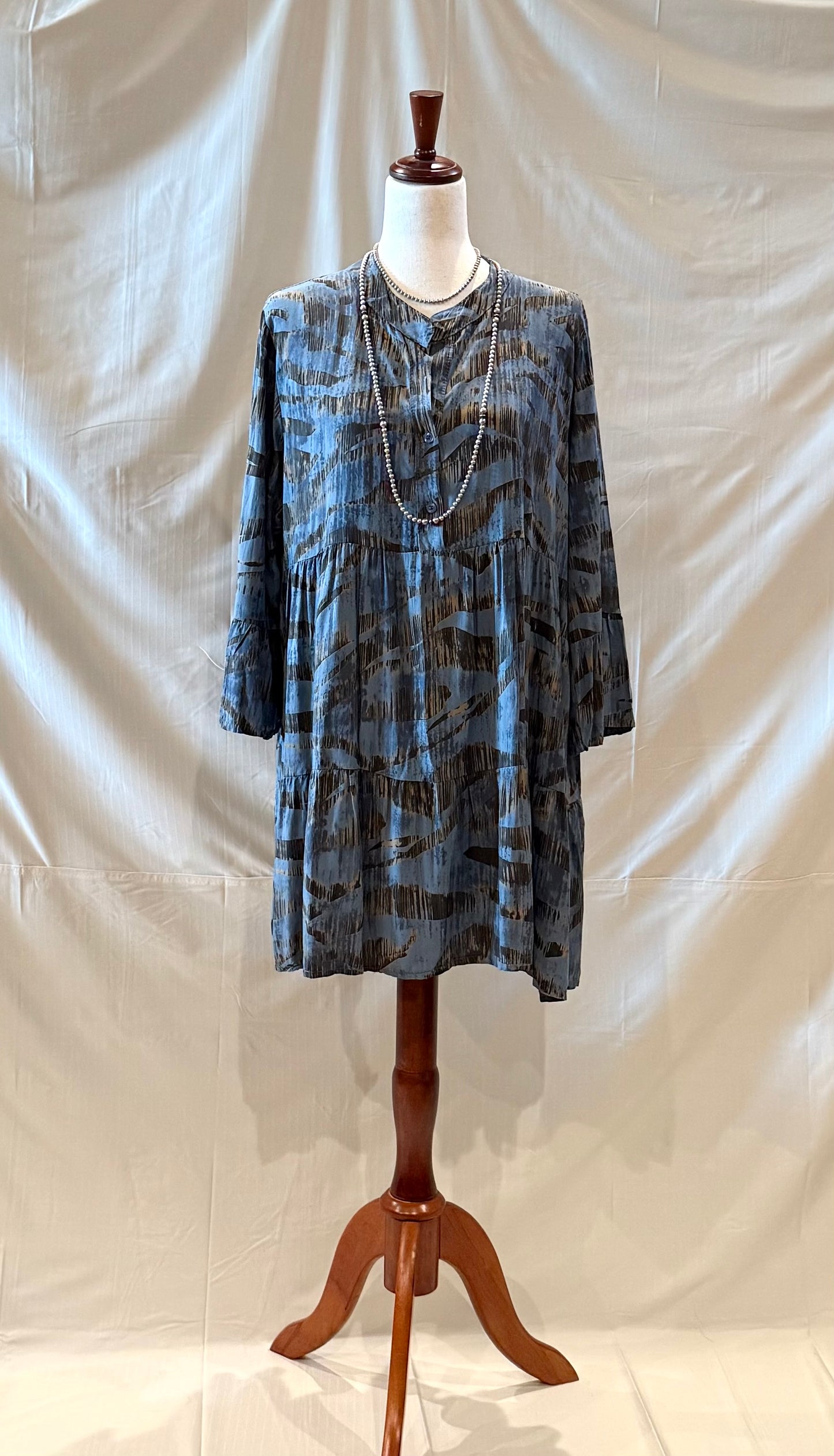 Abstract Print Tunic Dress 2 Colors