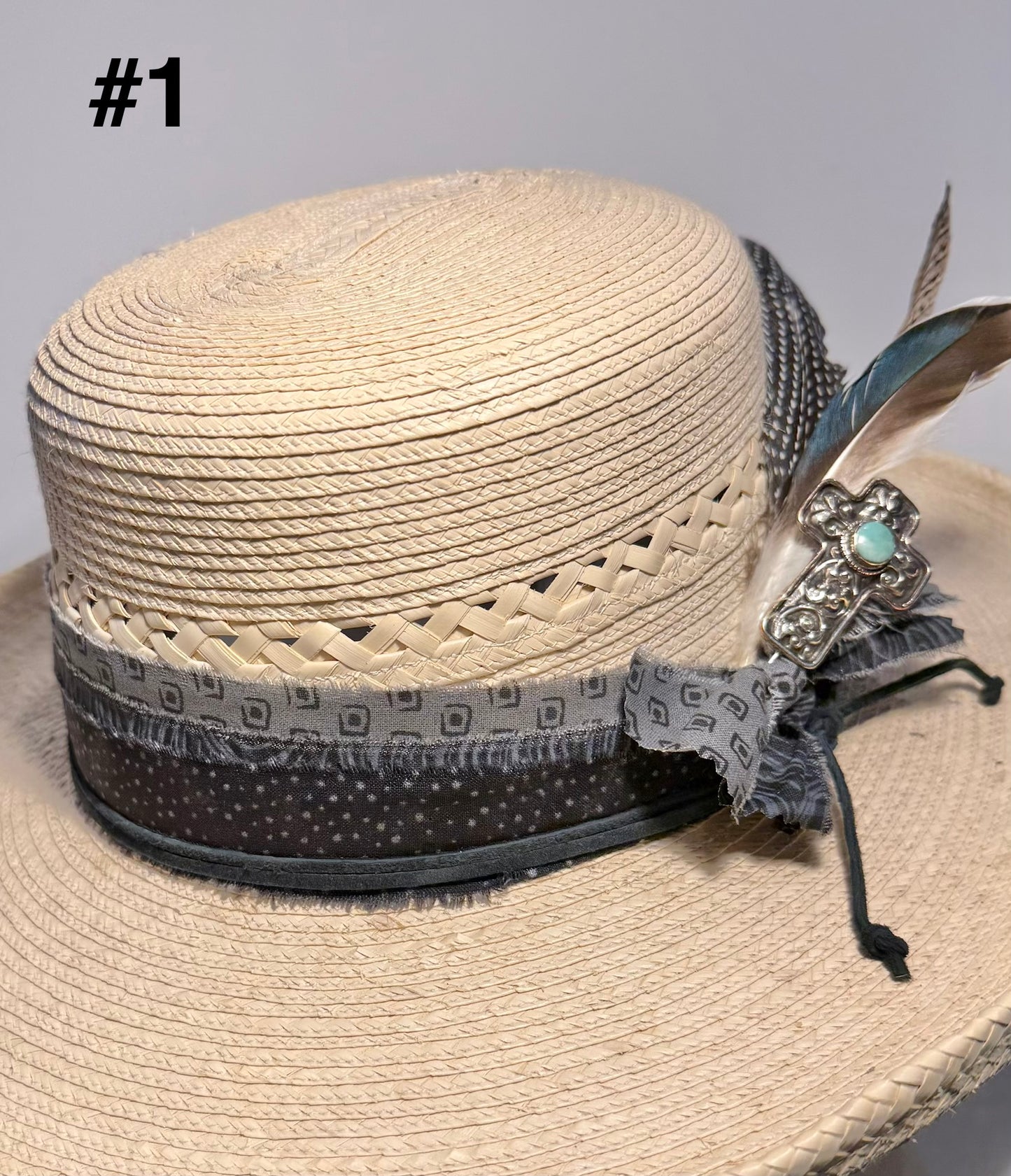 Shades of Black Cloth Hatband Kit - 4 Designs