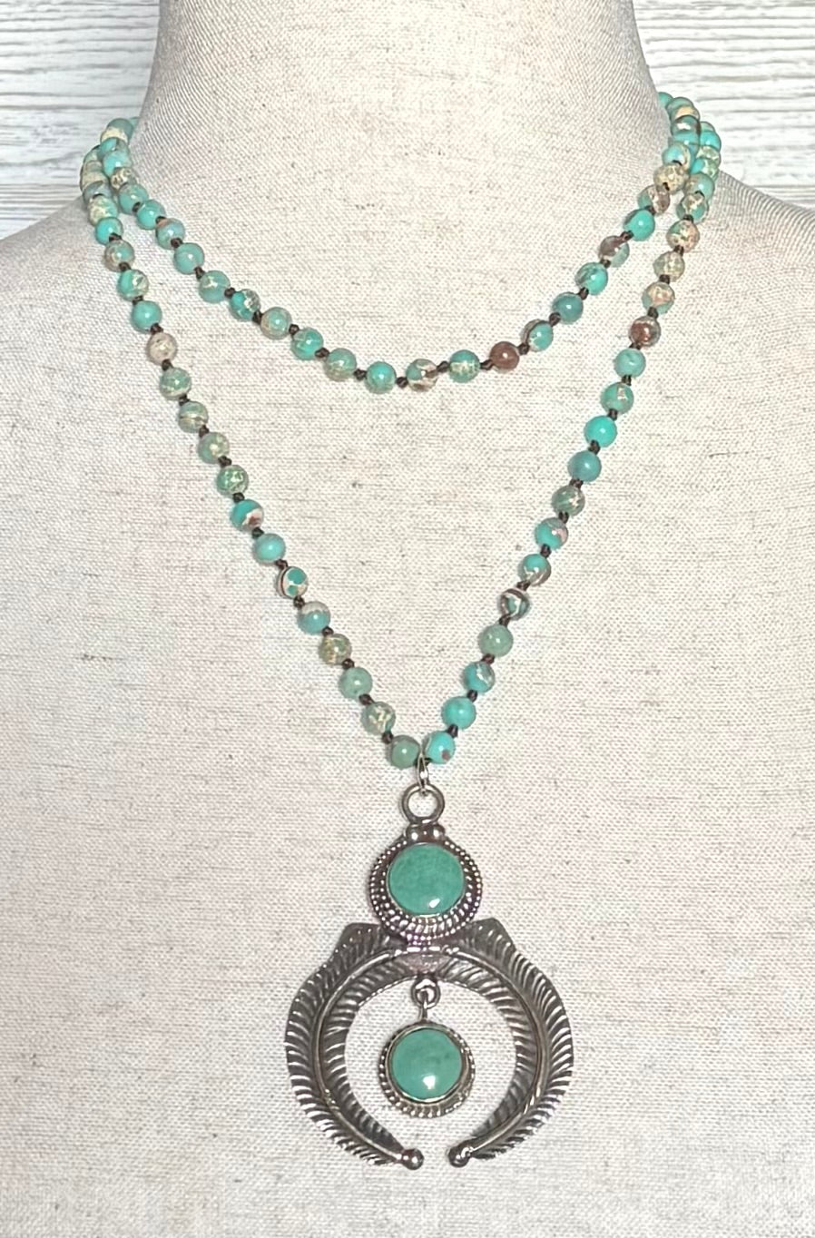 Turquoise Horseshoe Necklace