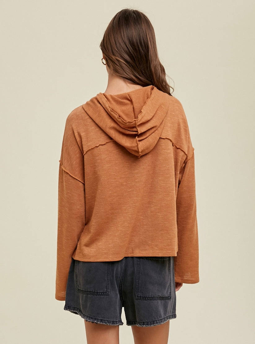 Cropped Hooded Top