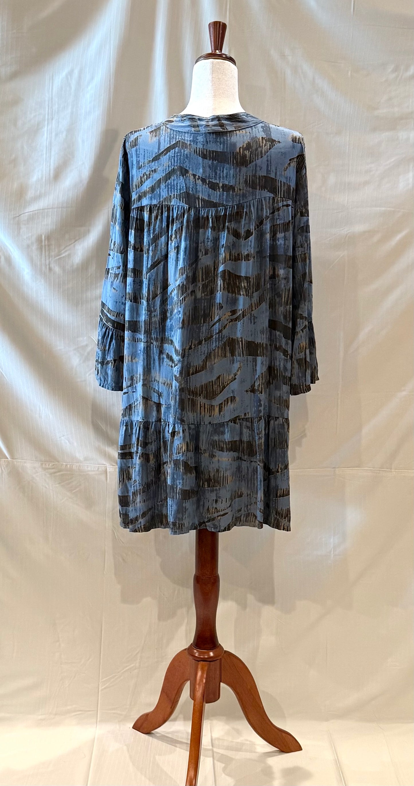 Abstract Print Tunic Dress 2 Colors