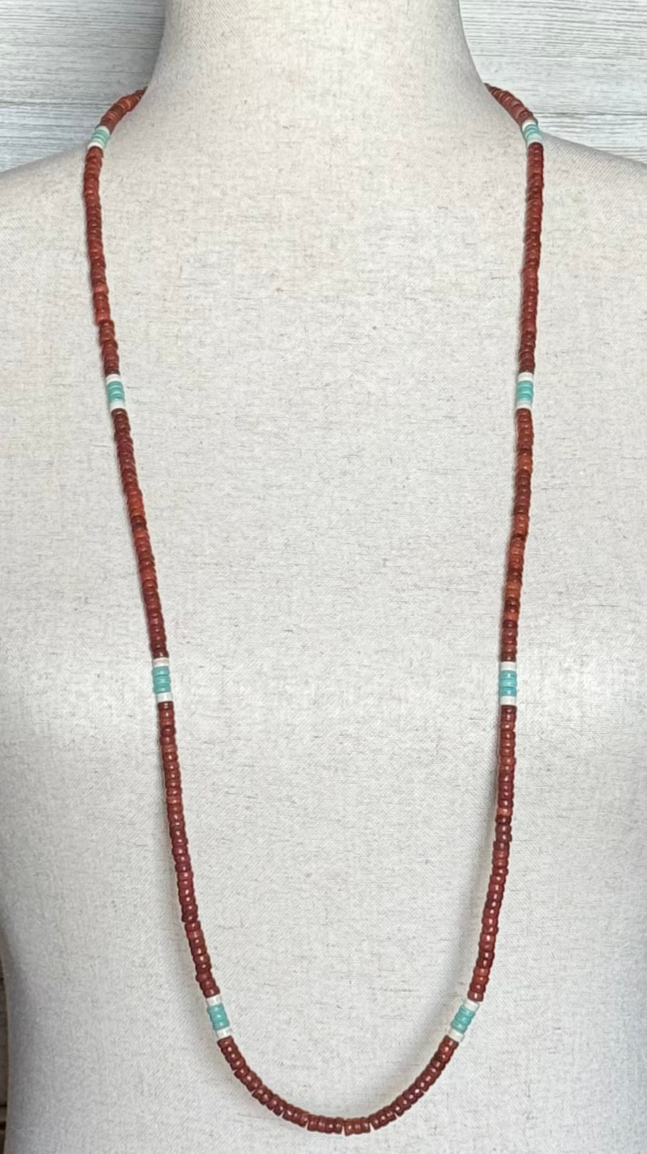 Extra Long Native American Heishi Necklace