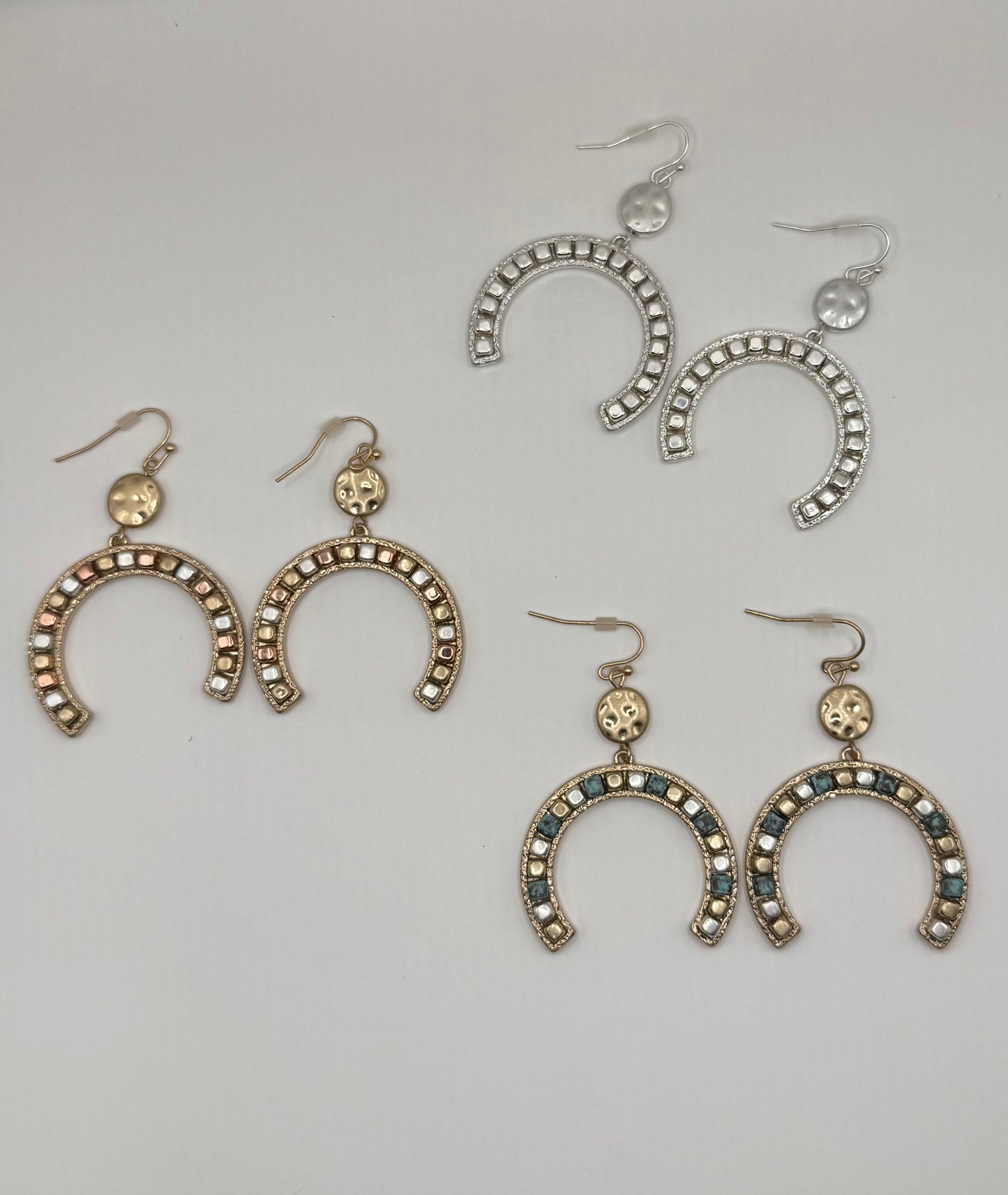 Horseshoe Dangle Earrings- 3 Colors