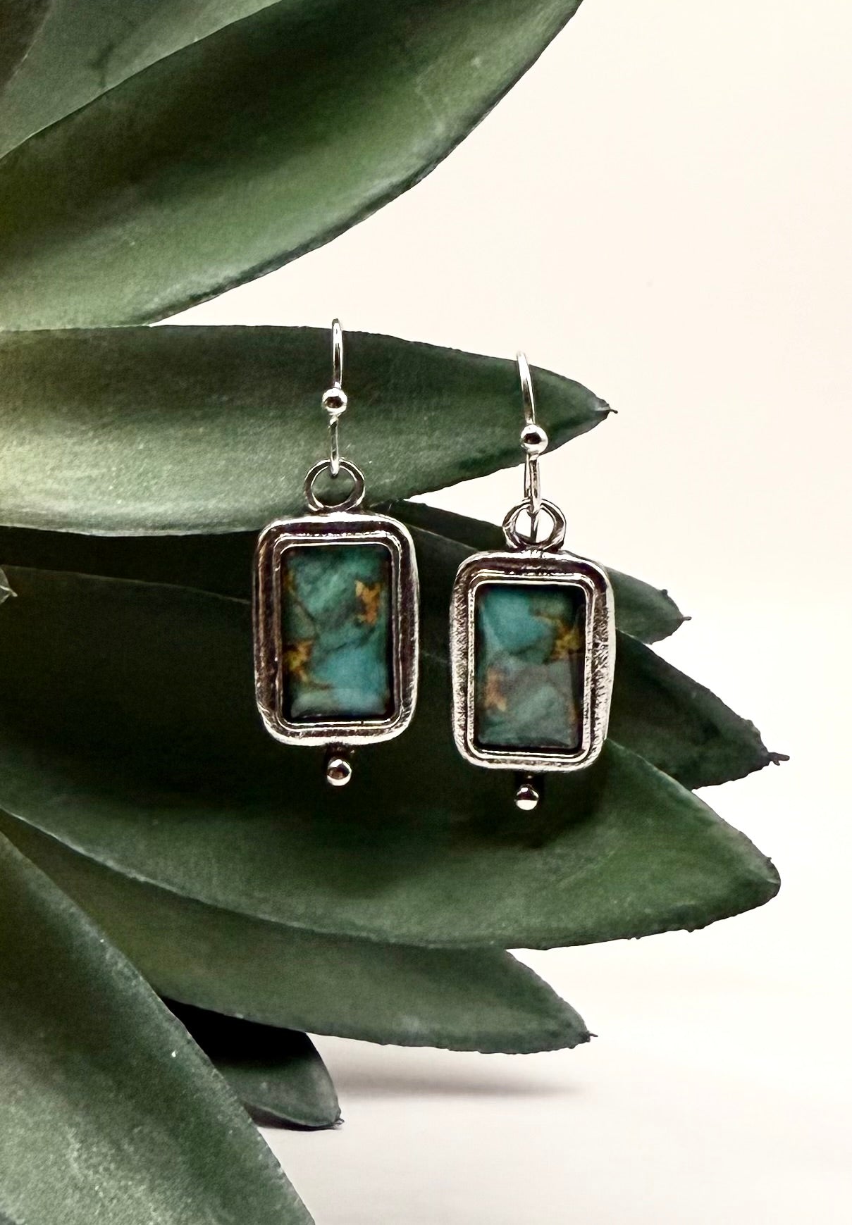 Risen & Silver Turquoise Earrings