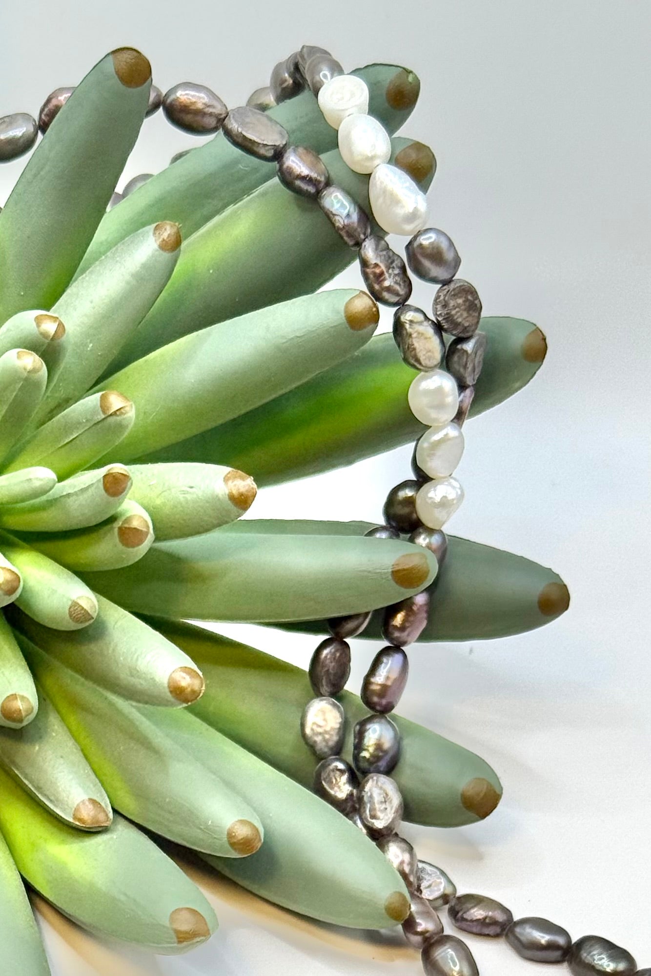 Peacock Freshwater Pearl XL Layering Necklace