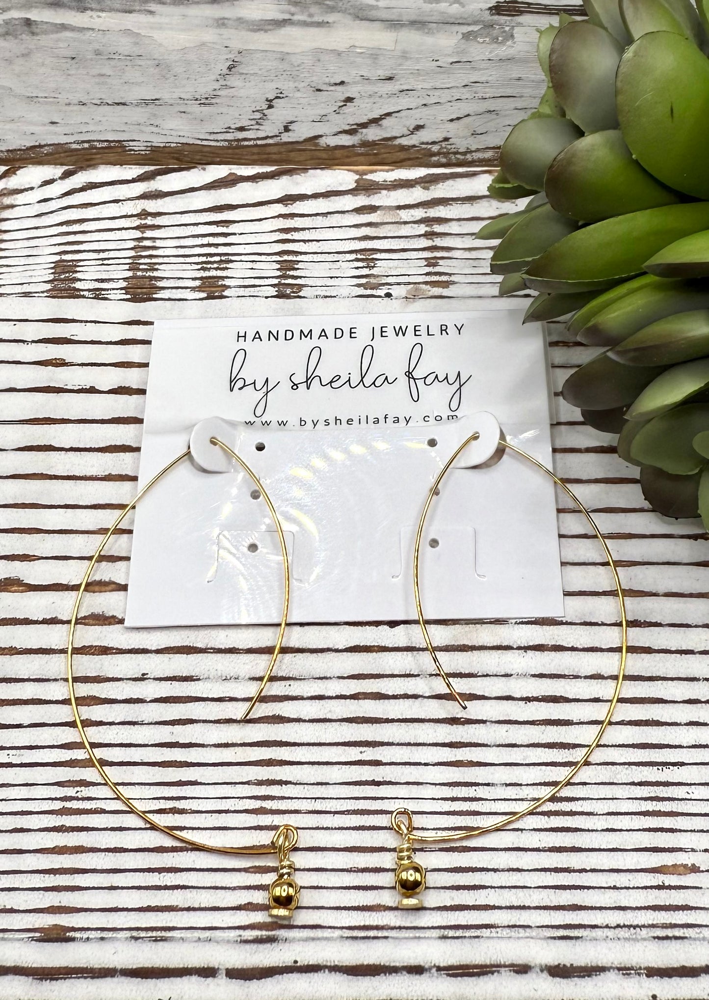 Delicate Gold Abstract Earrings