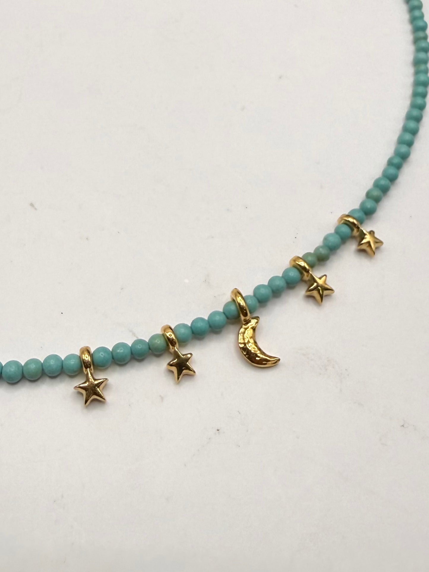 Tiny Star & Moon Necklace