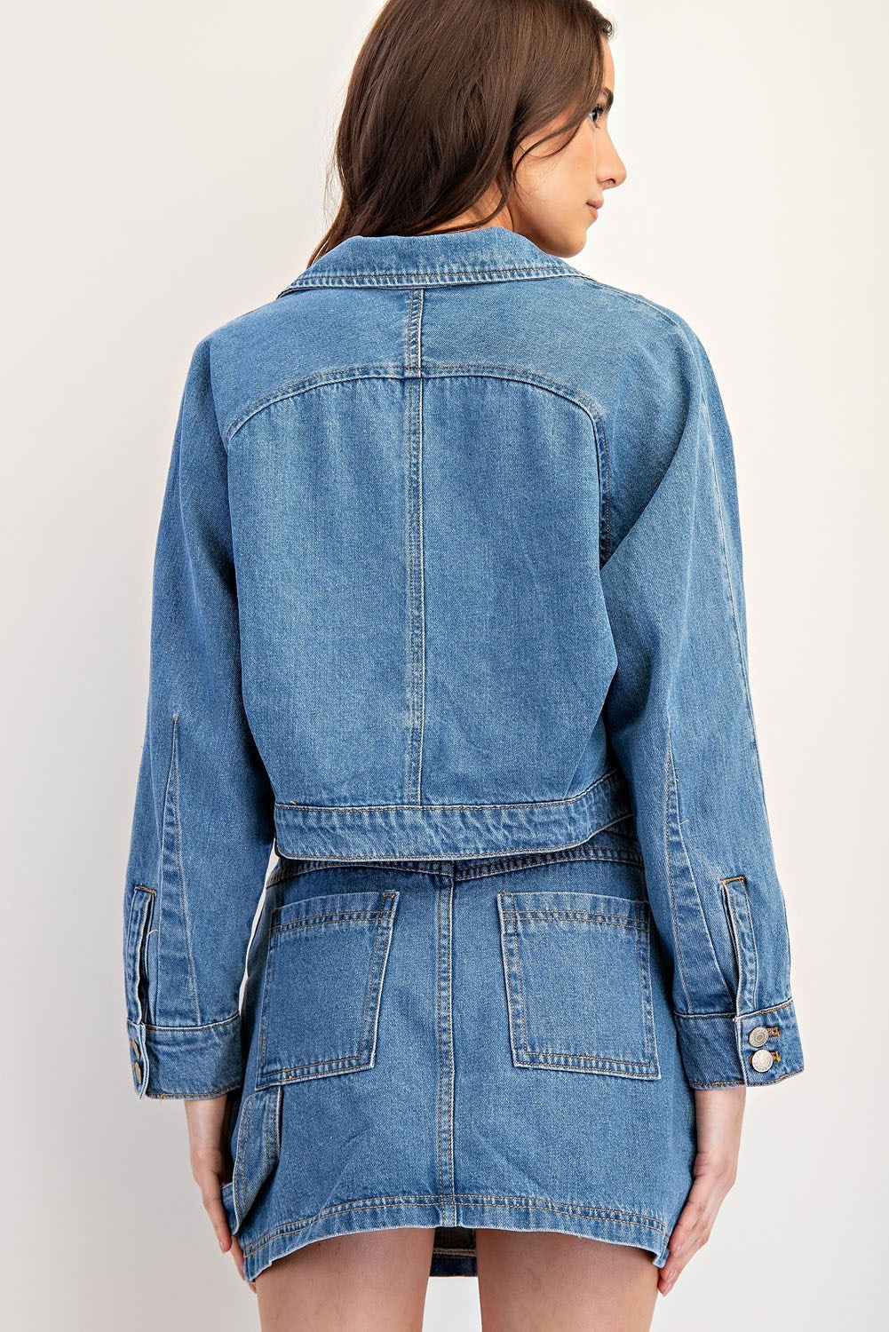 Denim Button Down Jacket