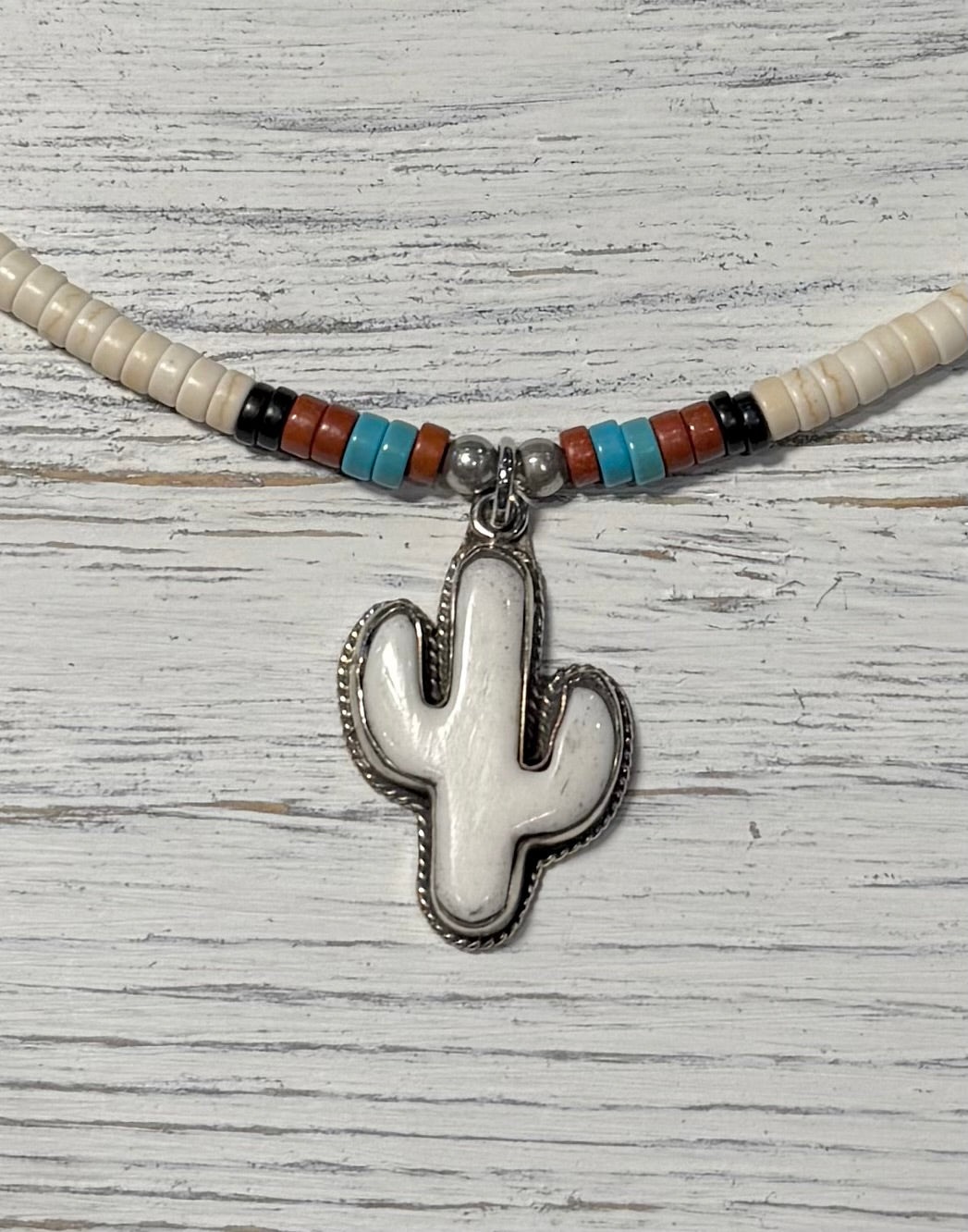Native American Cactus Necklace 2 Colors