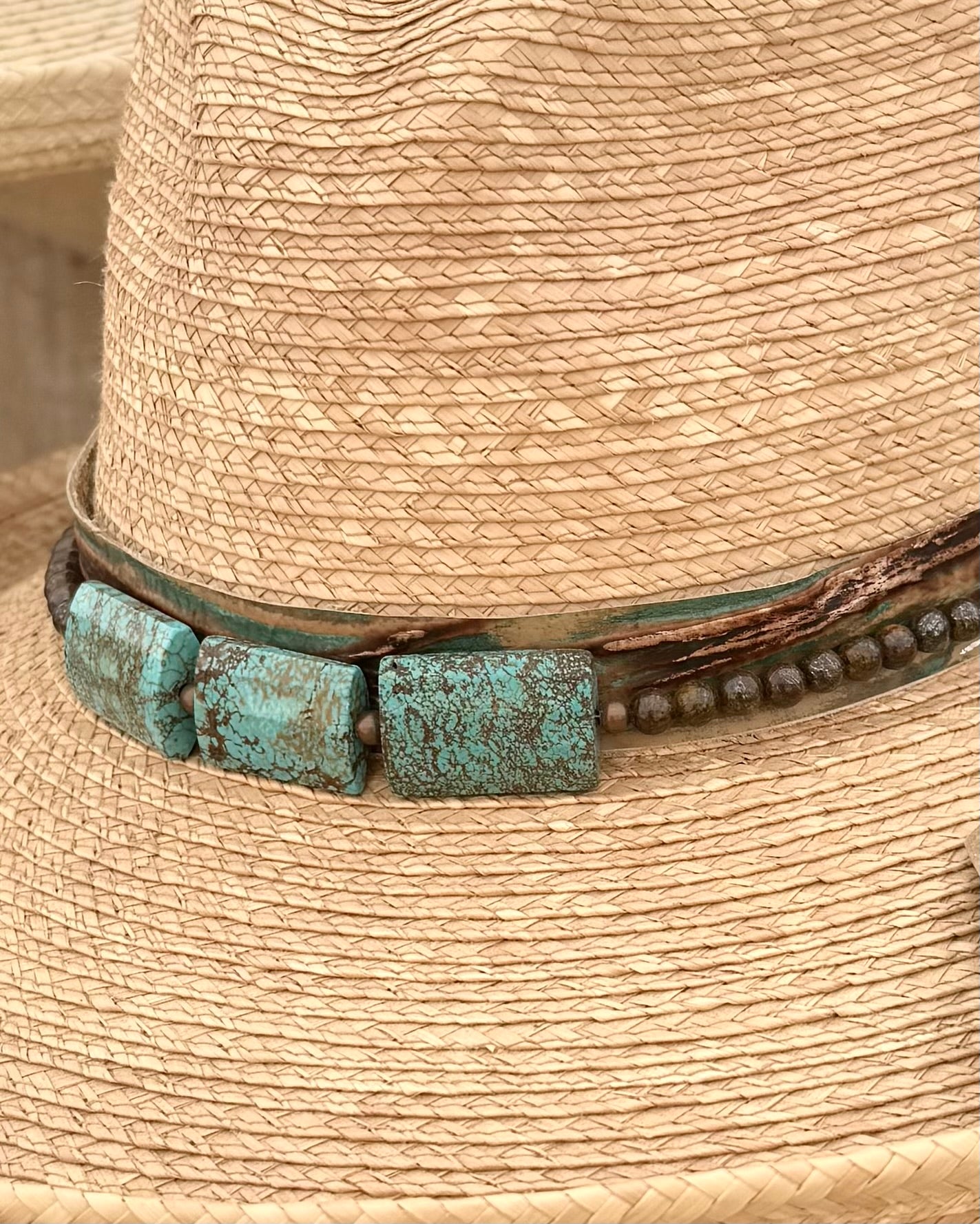 Turquoise Beaded Hatband