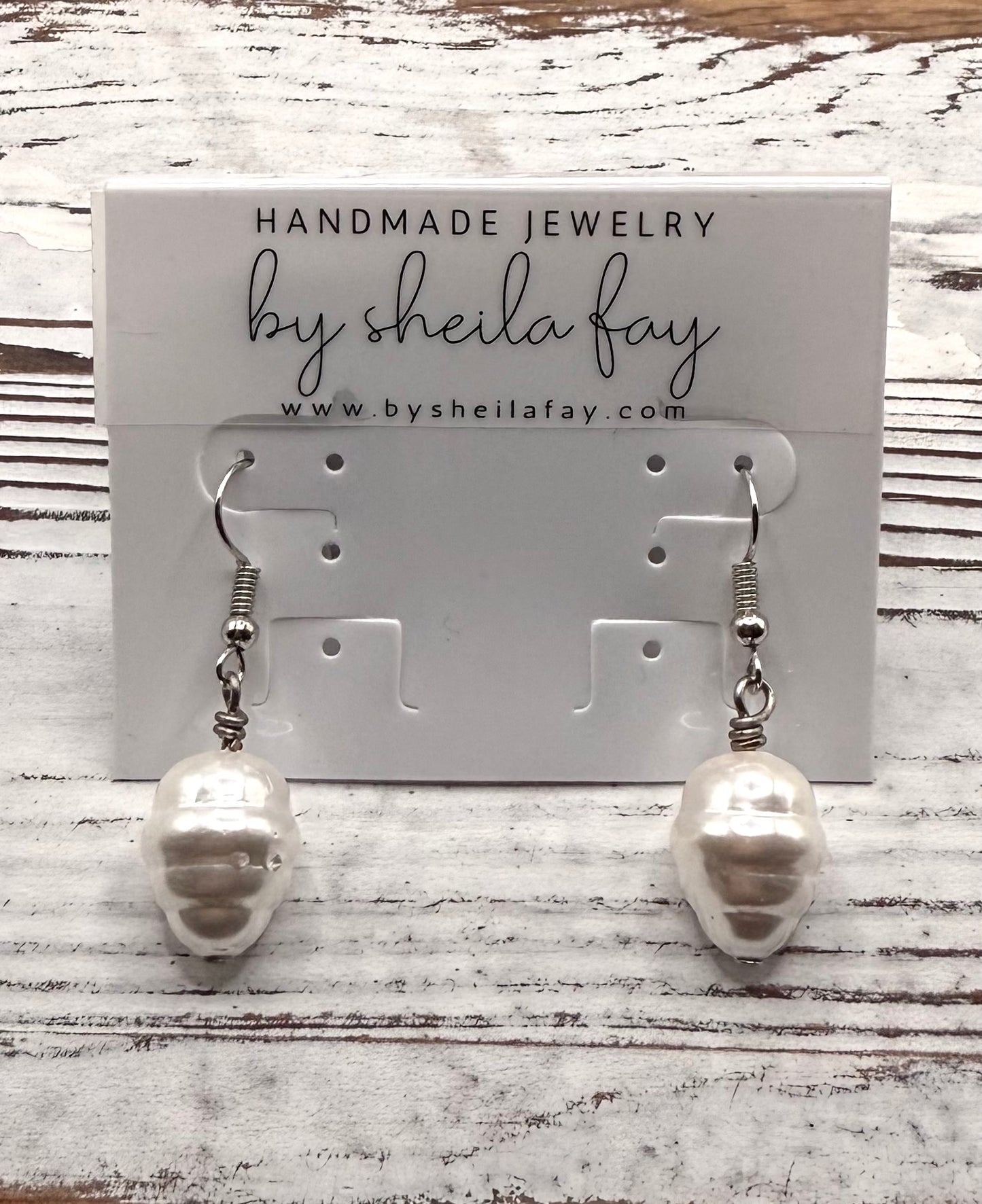 Pearl Shell Teardrop Earrings