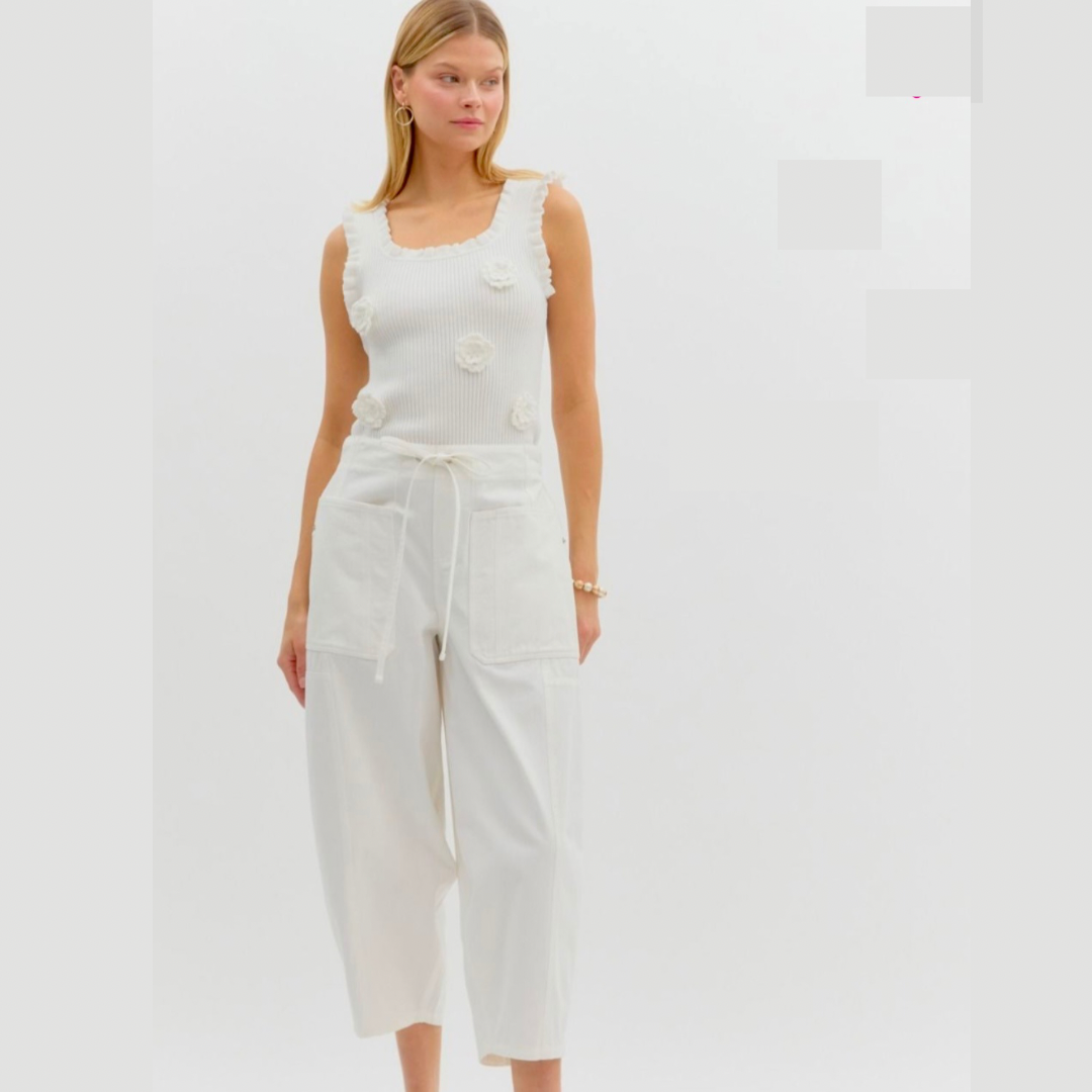 Patch Pocket Barrel Pants