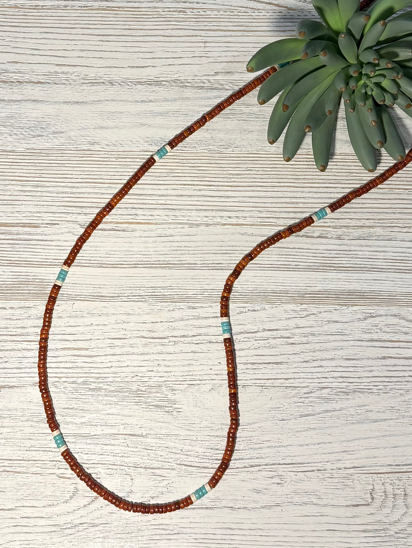 Extra Long Native American Heishi Necklace