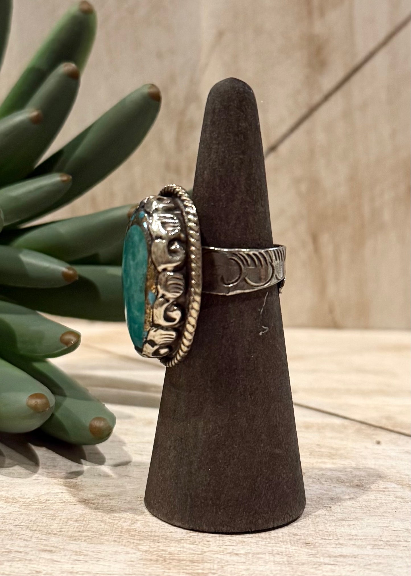 Gold Infused Turquoise Ring