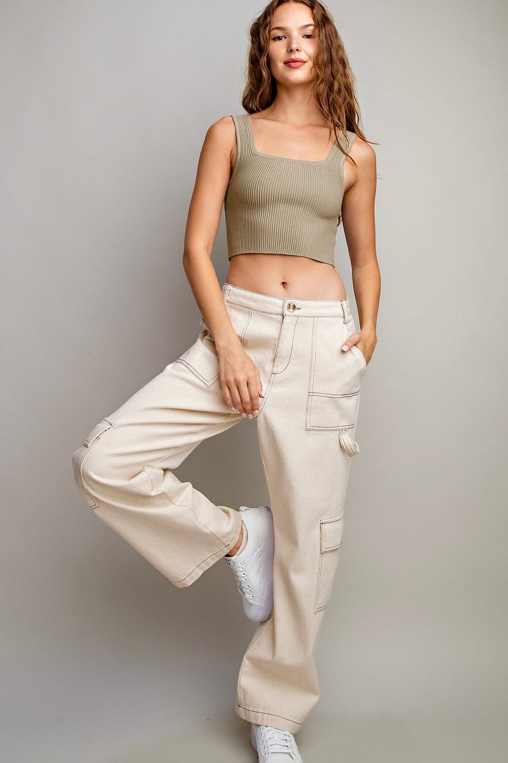 SQUARE NECK TANK TOP