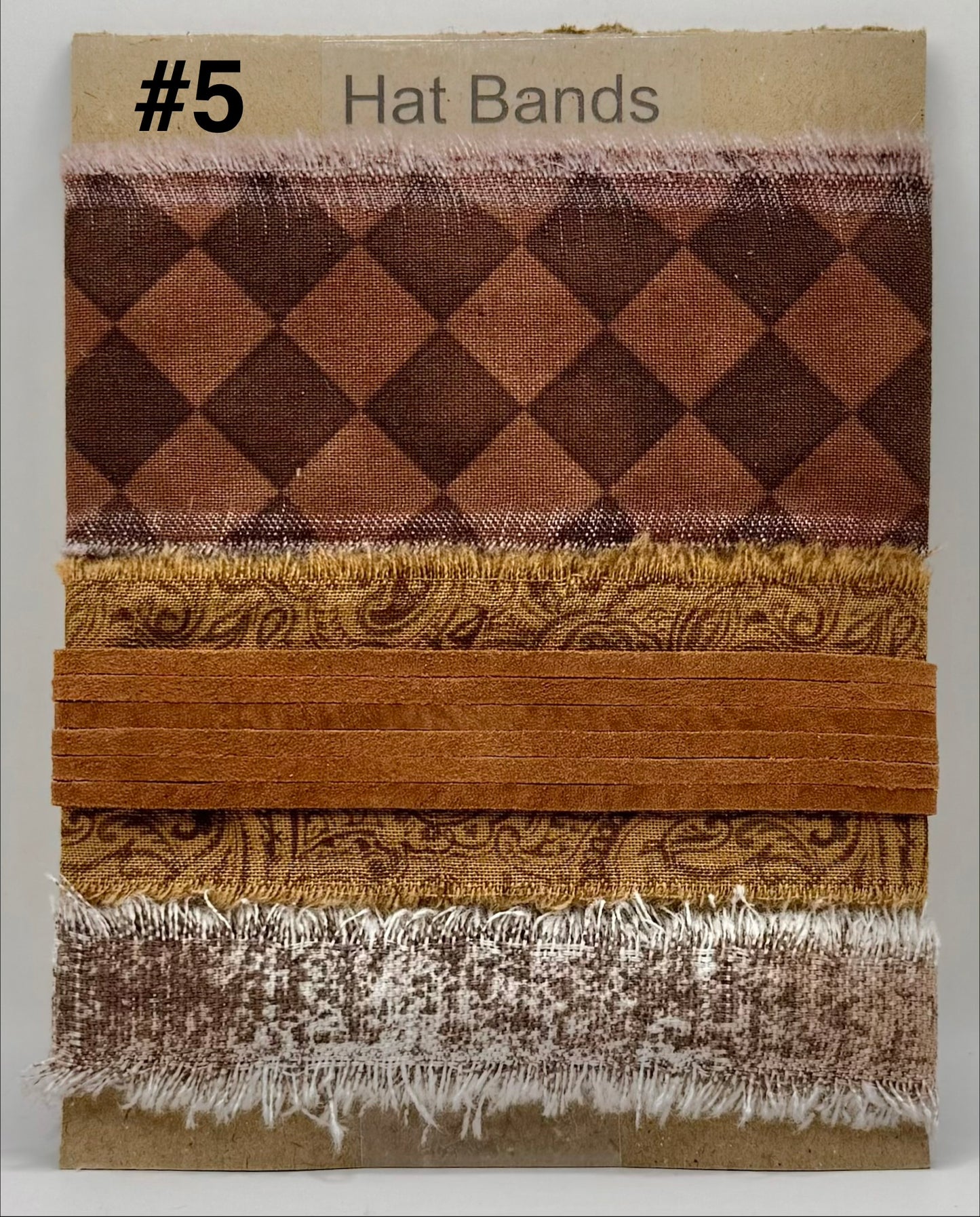 Western Rust Cloth Hatband kit - 4 Designs