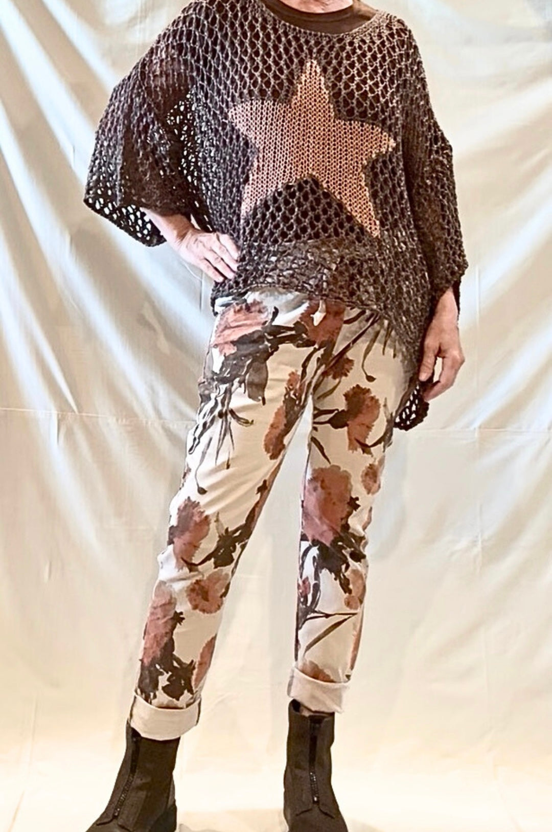 Crochet Star Mesh Sweater