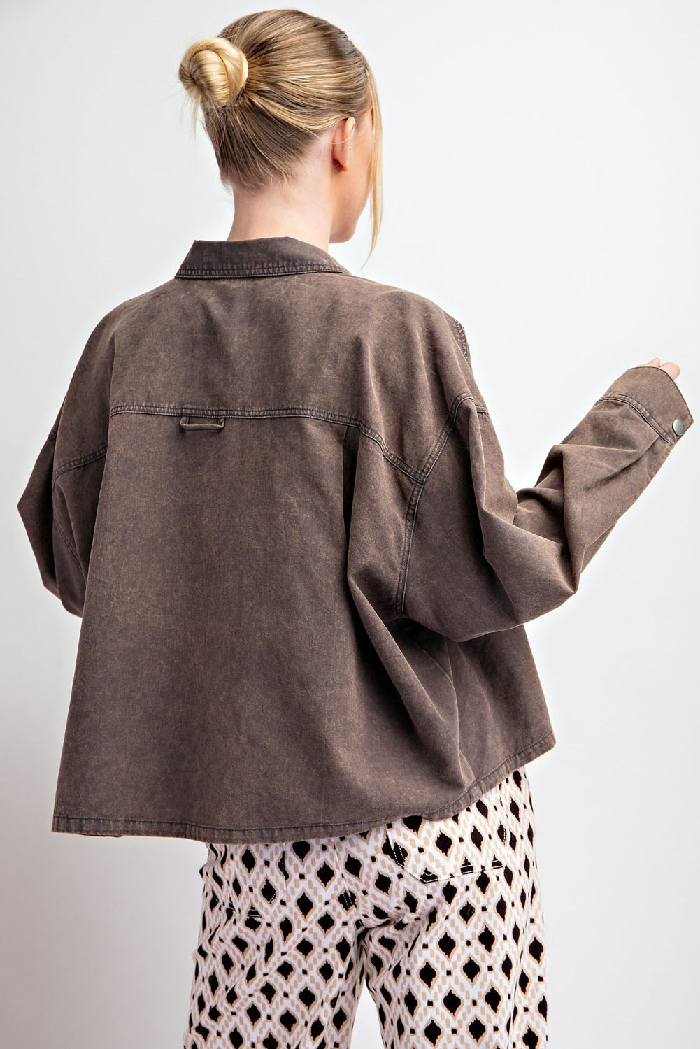 Mineral Wash Shirt Jacket