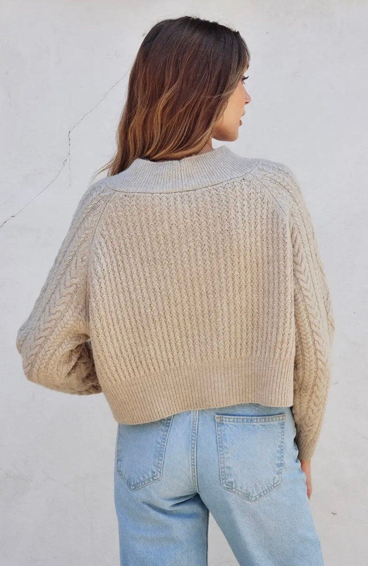 Cable Knit Cardigan 2 Colors
