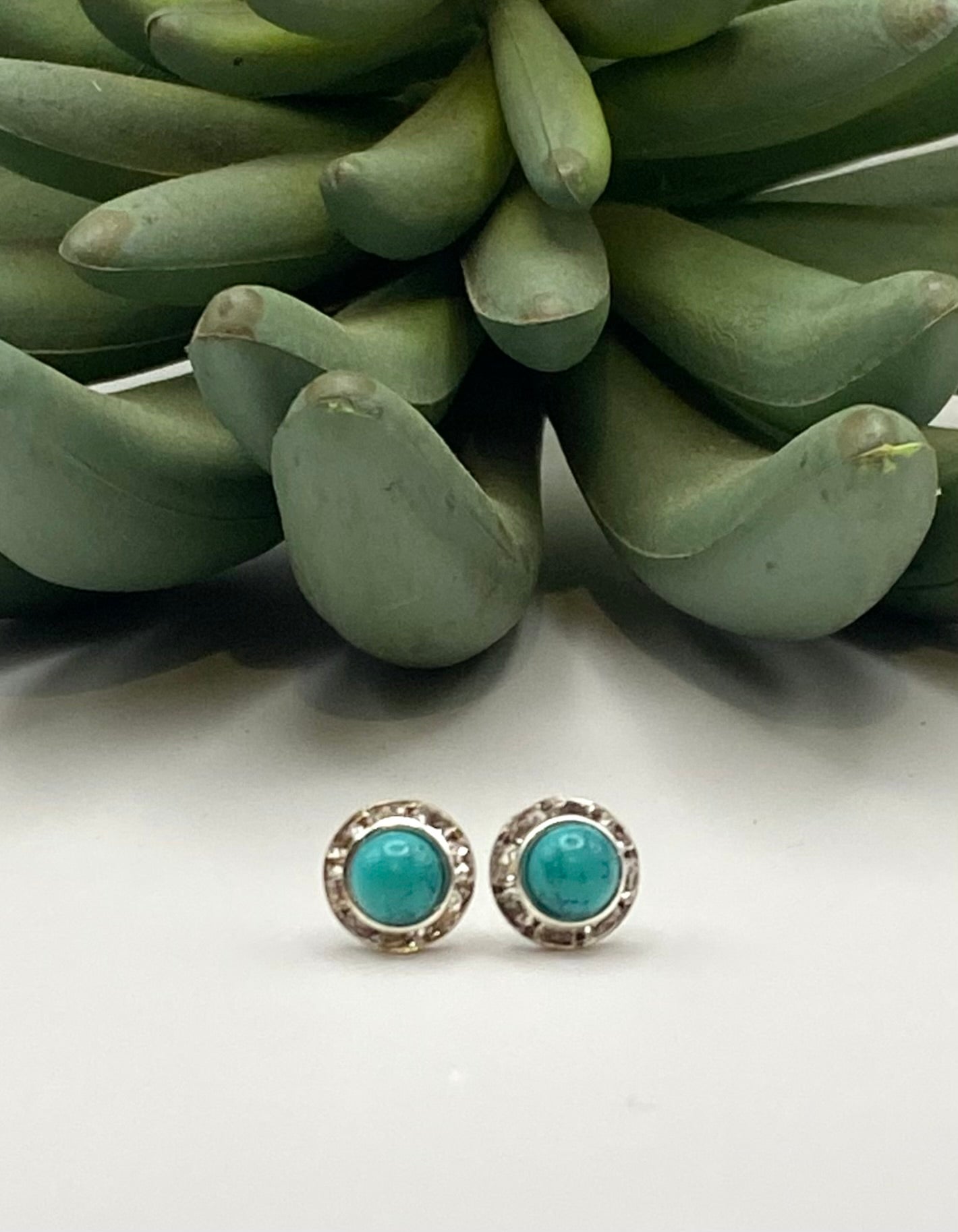 Swarovski Crystal & Turquoise Earrings