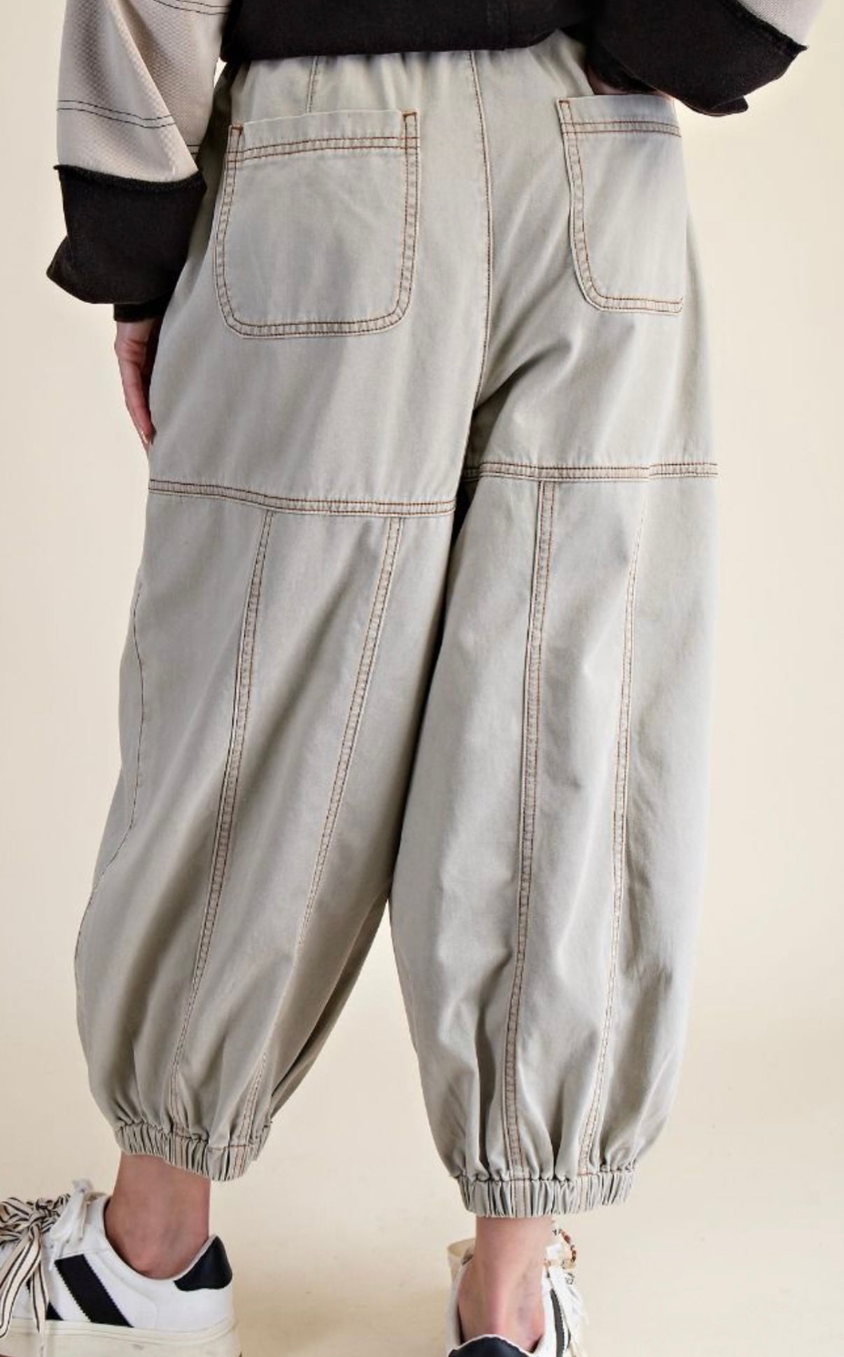 Stone Wash Twill Pants - 2 Colors