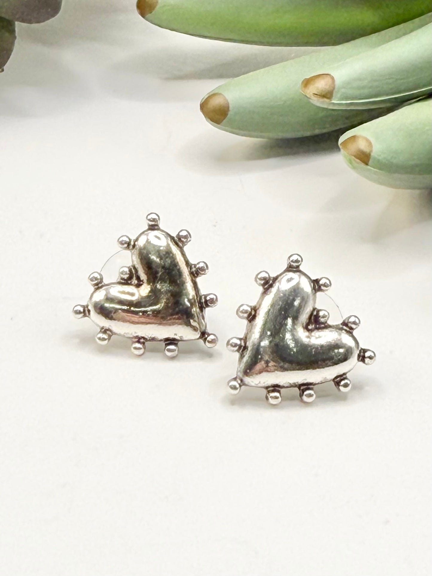 Heart Studded Earrings