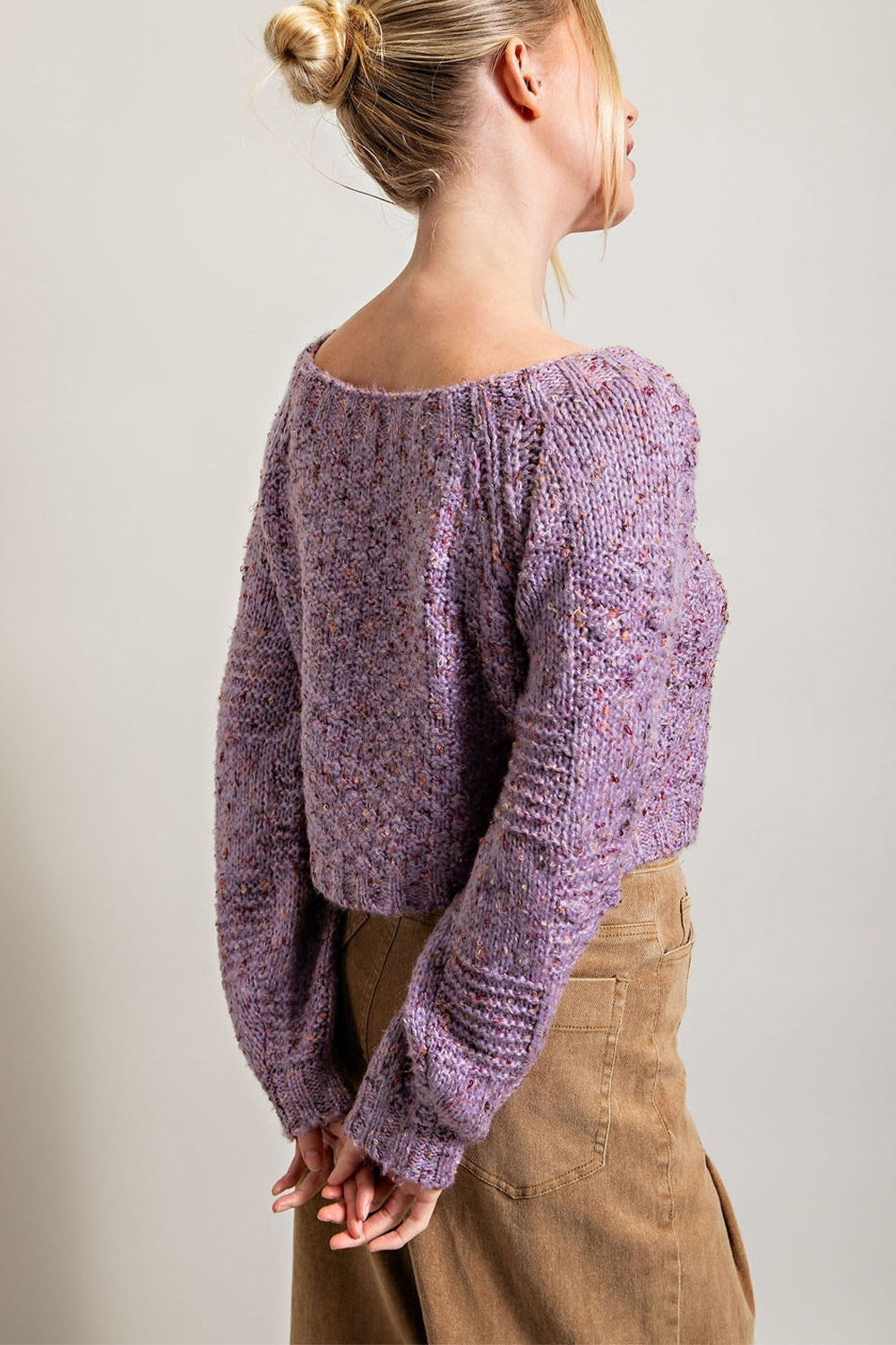 Cropped Knit Sweater