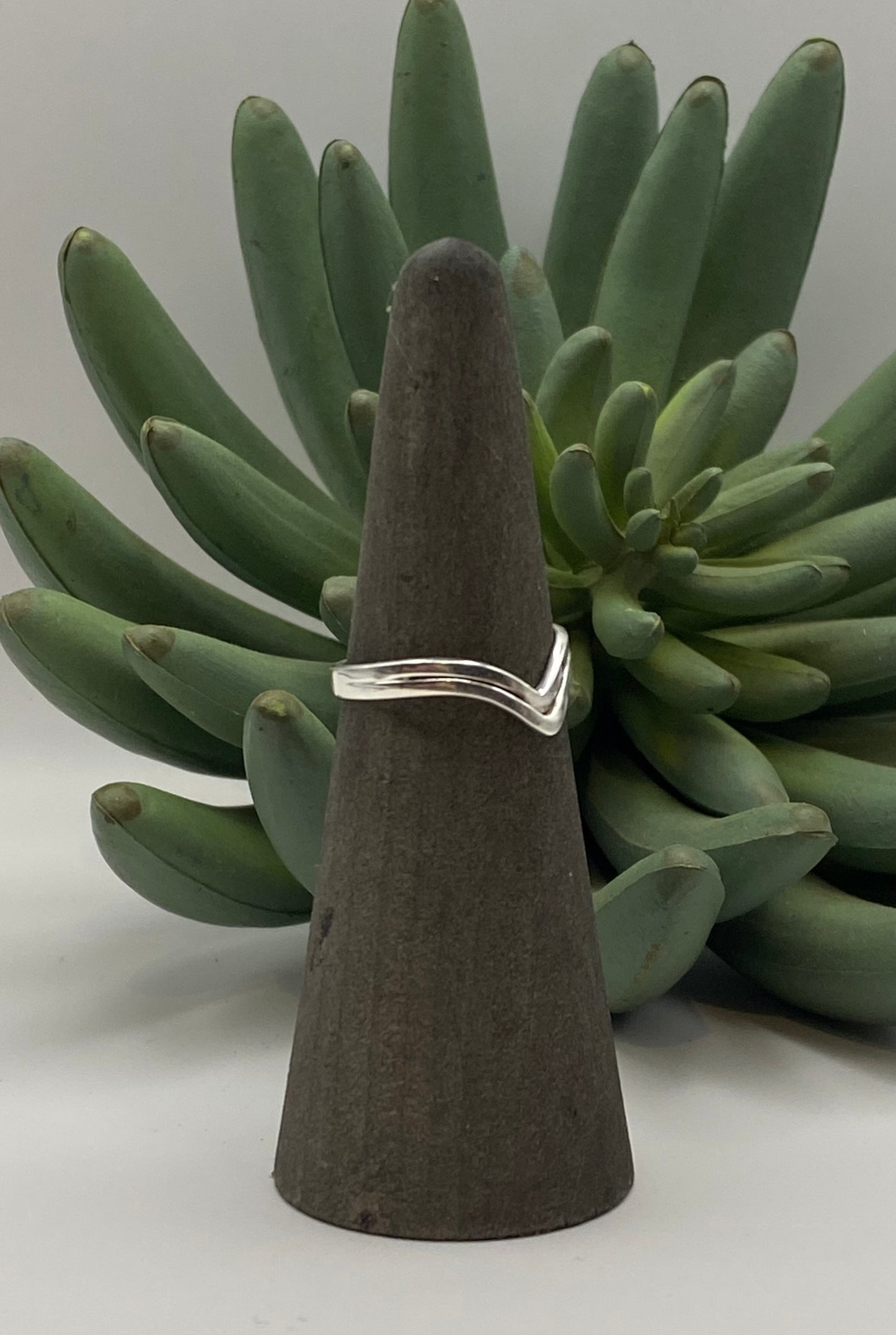 Petite Sterling Wave Ring