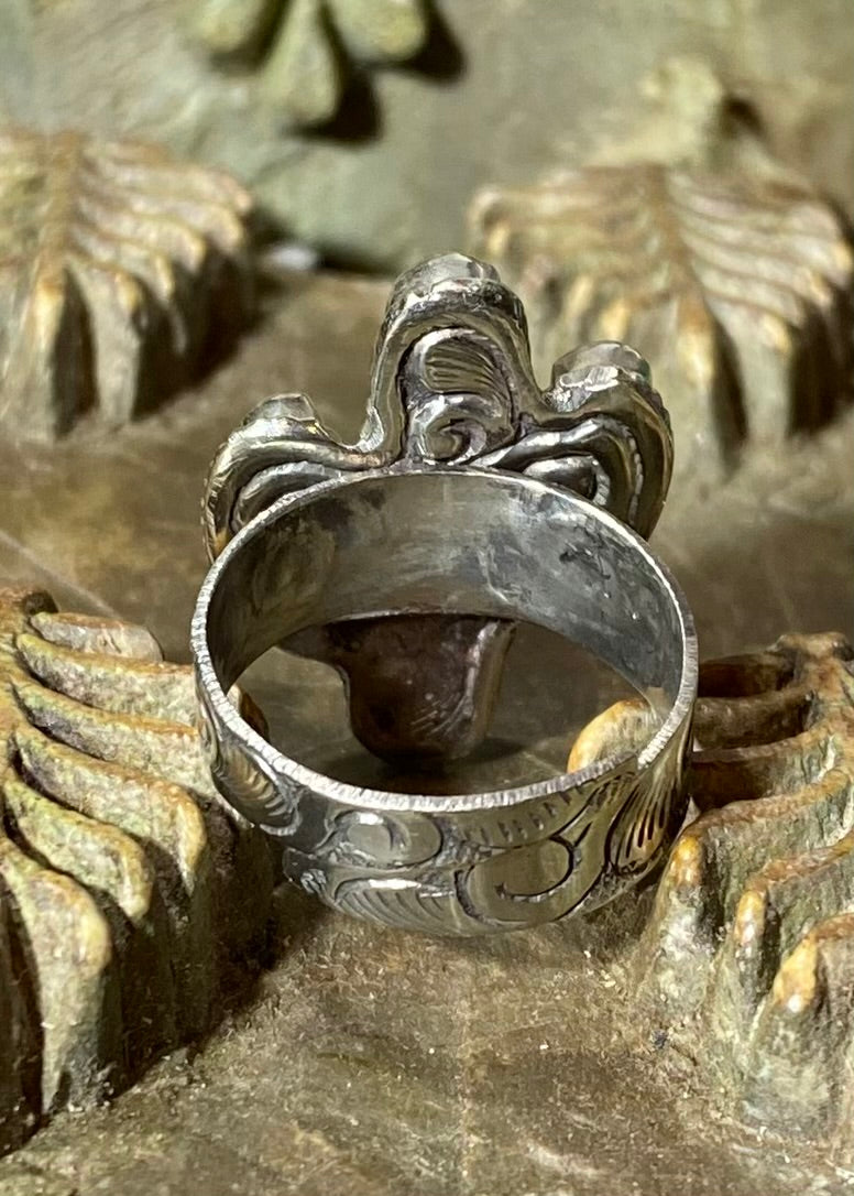 Bone White Cactus Ring