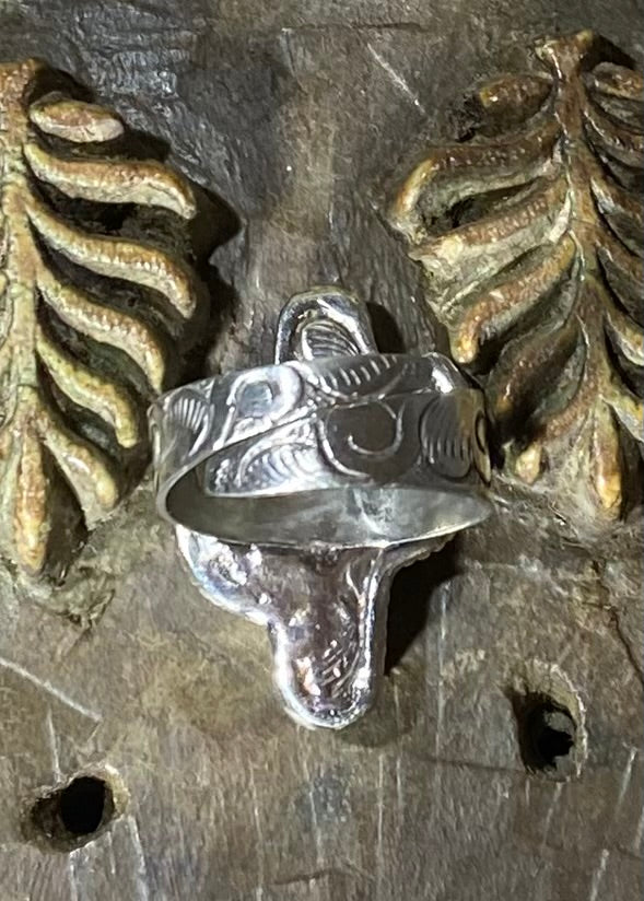 Bone White Cactus Ring
