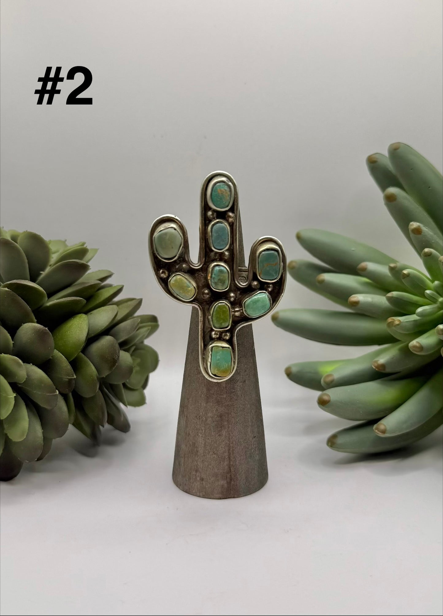 Rustic Turquoise Cactus