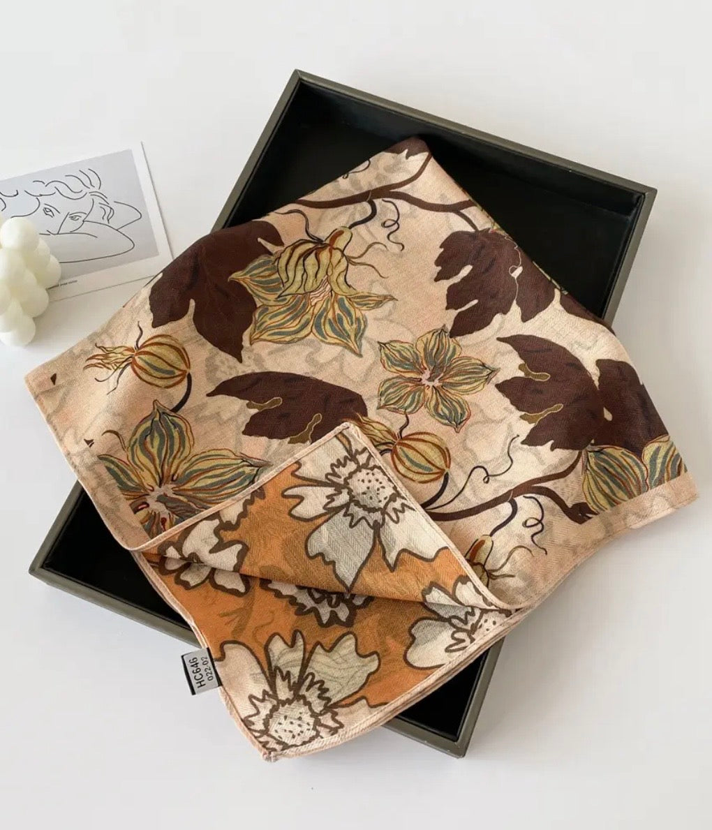 Double Sided Bandana Square Scarf