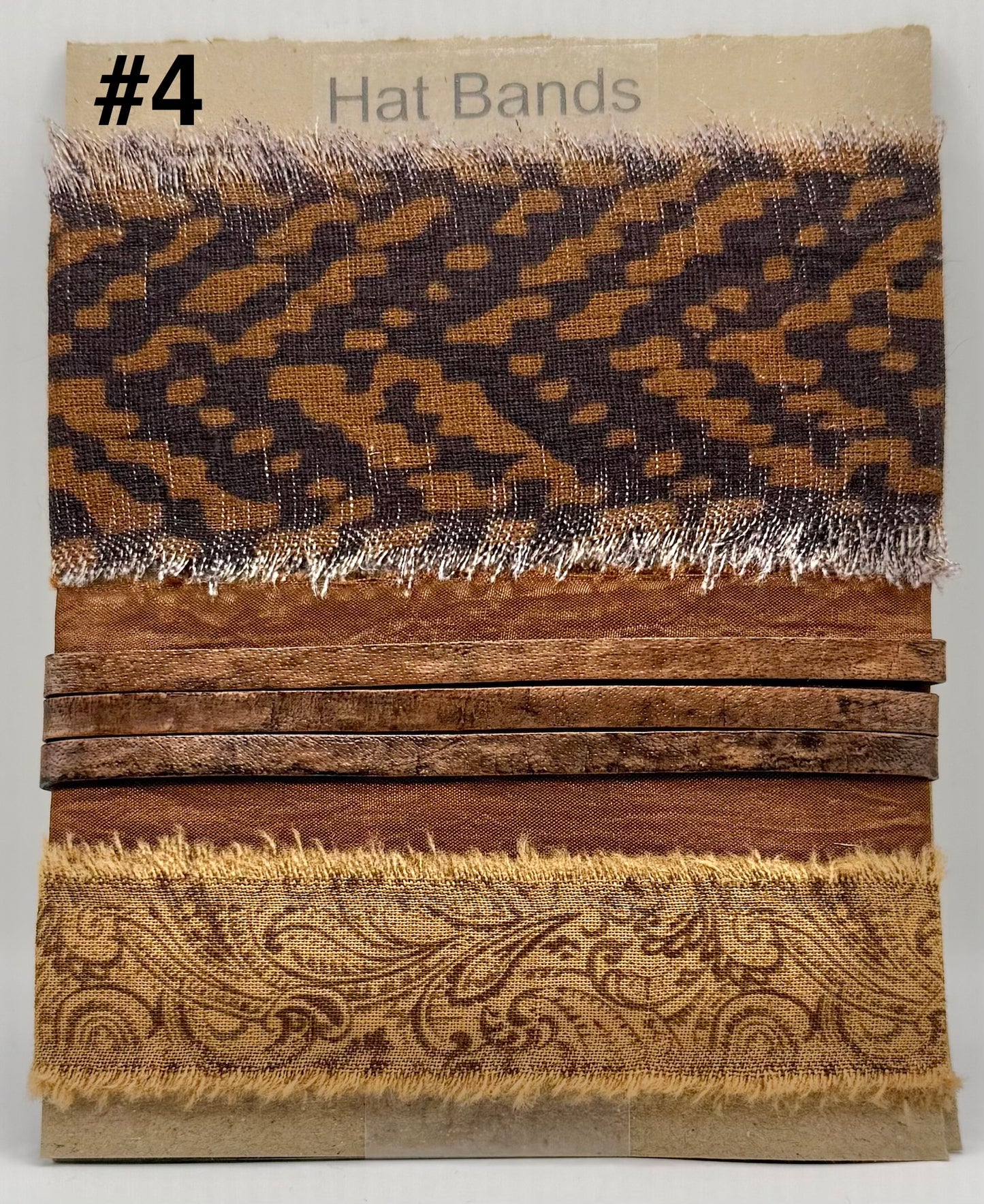 Western Rust Cloth Hatband kit - 4 Designs